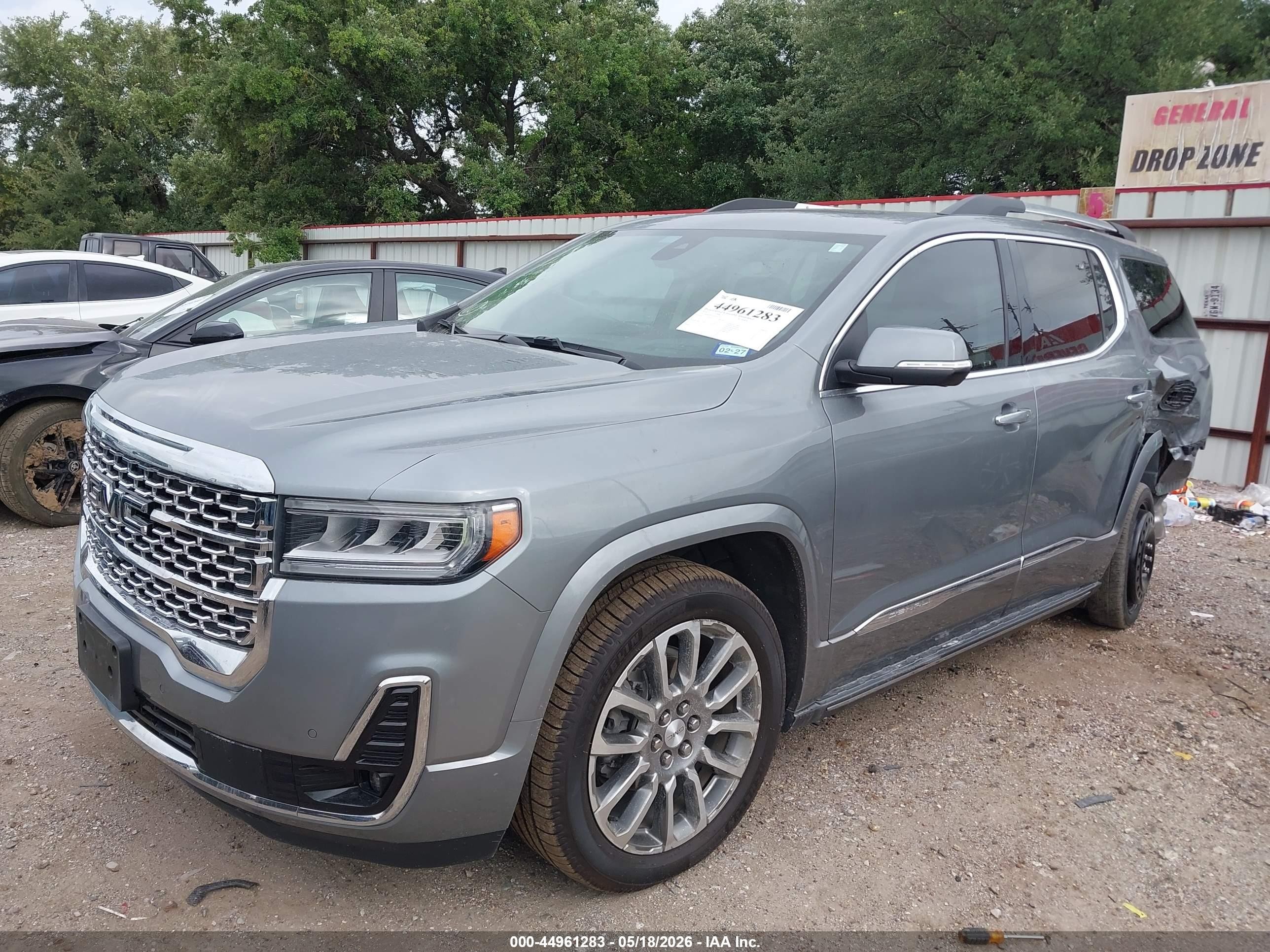 2023 Gmc Acadia Fwd Denali Серый vin: 1GKKNPL42PZ157167