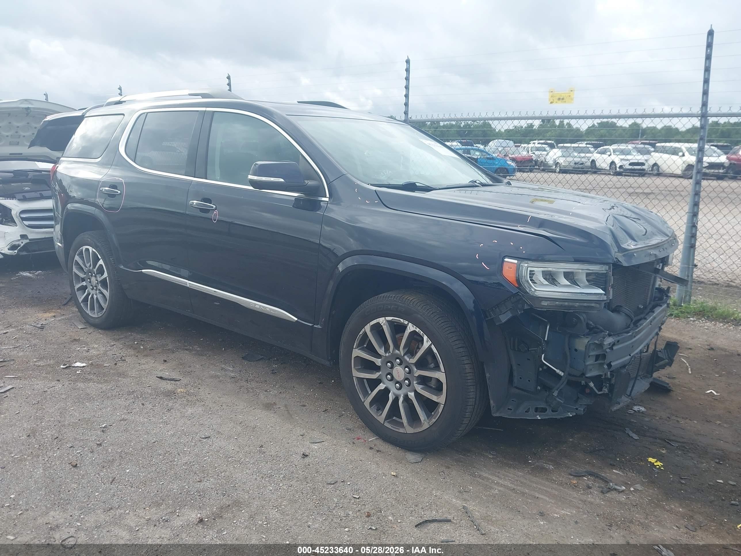 2021 Gmc Acadia Fwd Denali Dark Blue vin: 1GKKNPLS1MZ200536