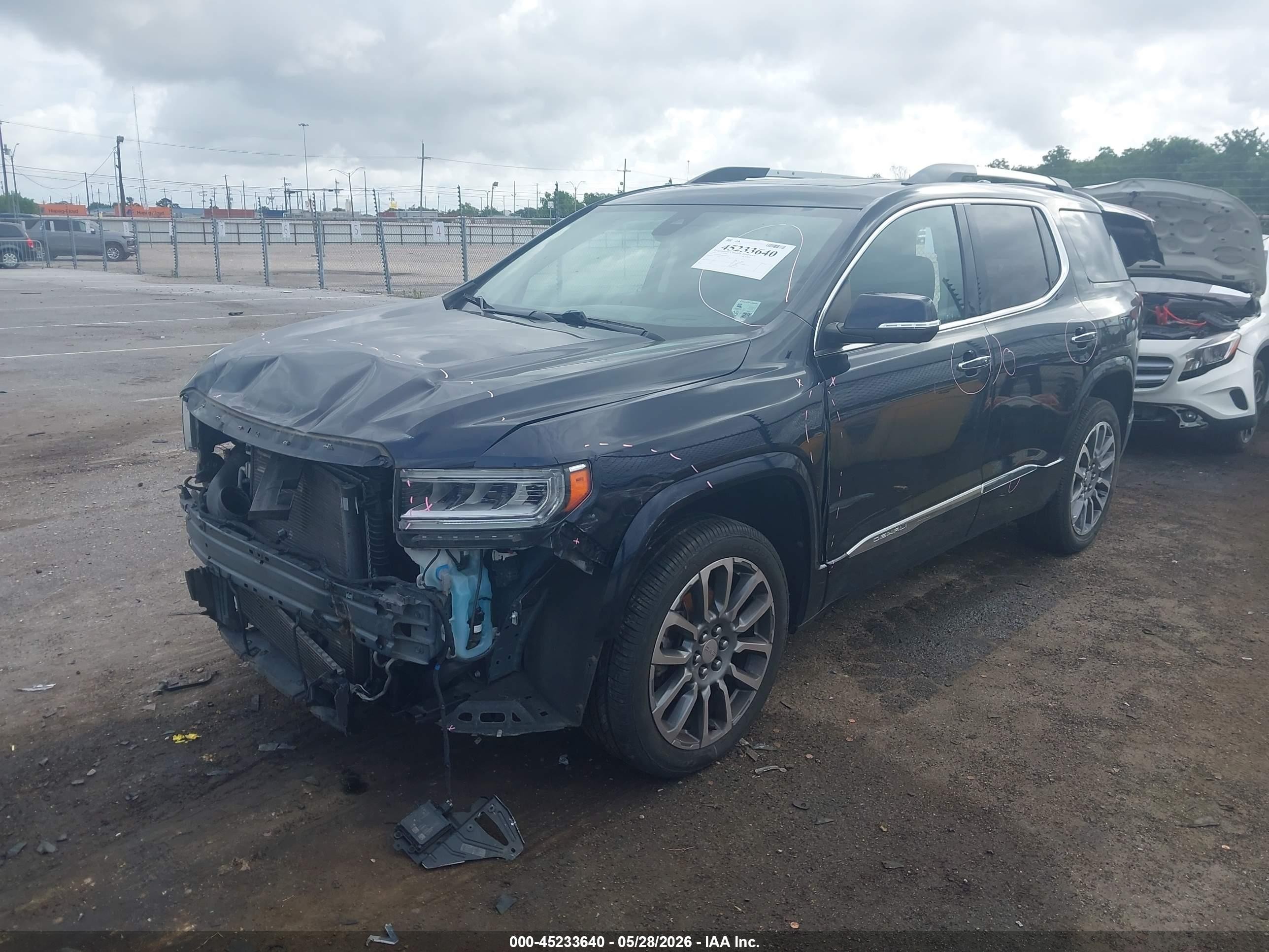 2021 Gmc Acadia Fwd Denali Dark Blue vin: 1GKKNPLS1MZ200536