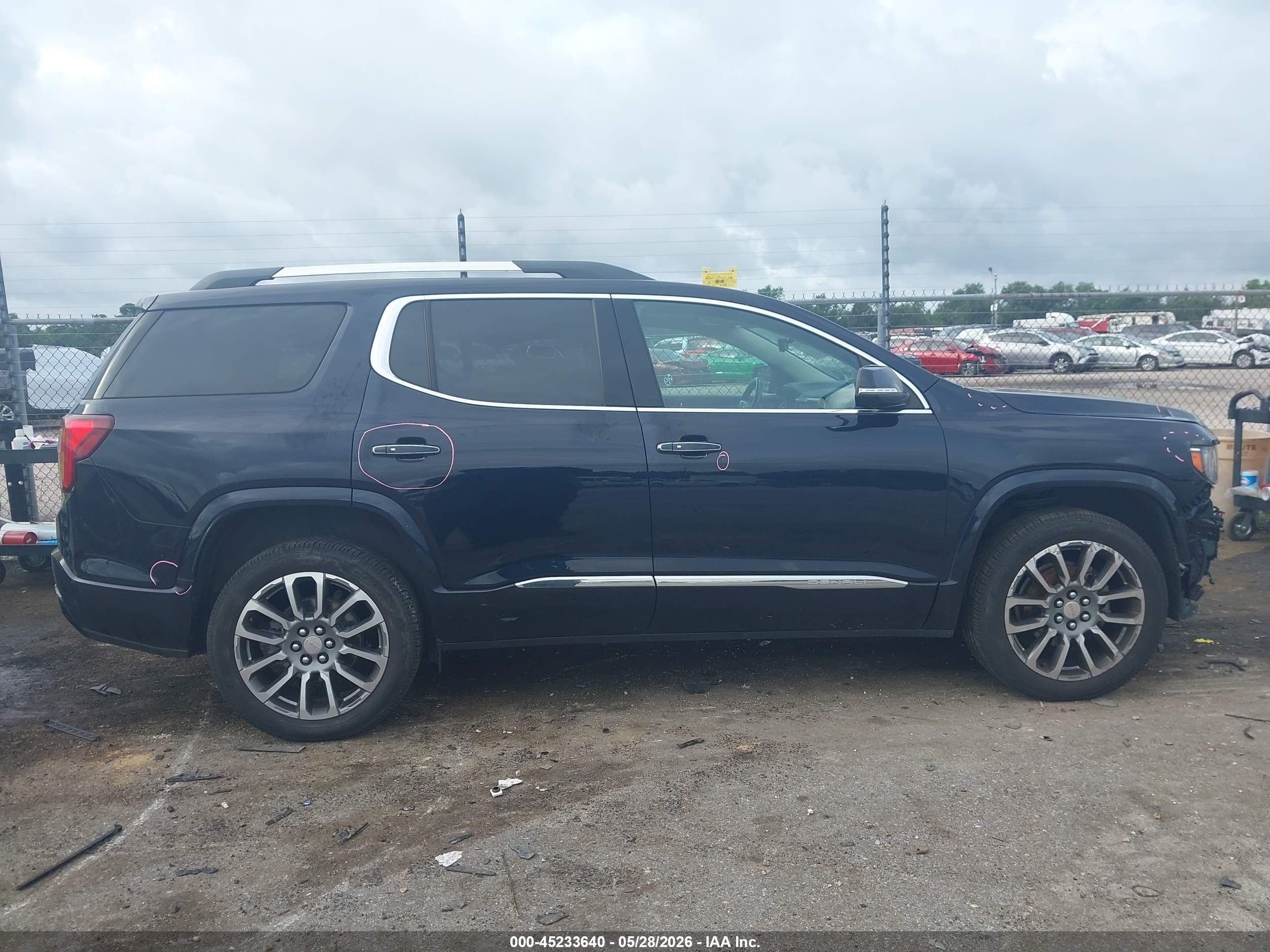 2021 Gmc Acadia Fwd Denali Dark Blue vin: 1GKKNPLS1MZ200536