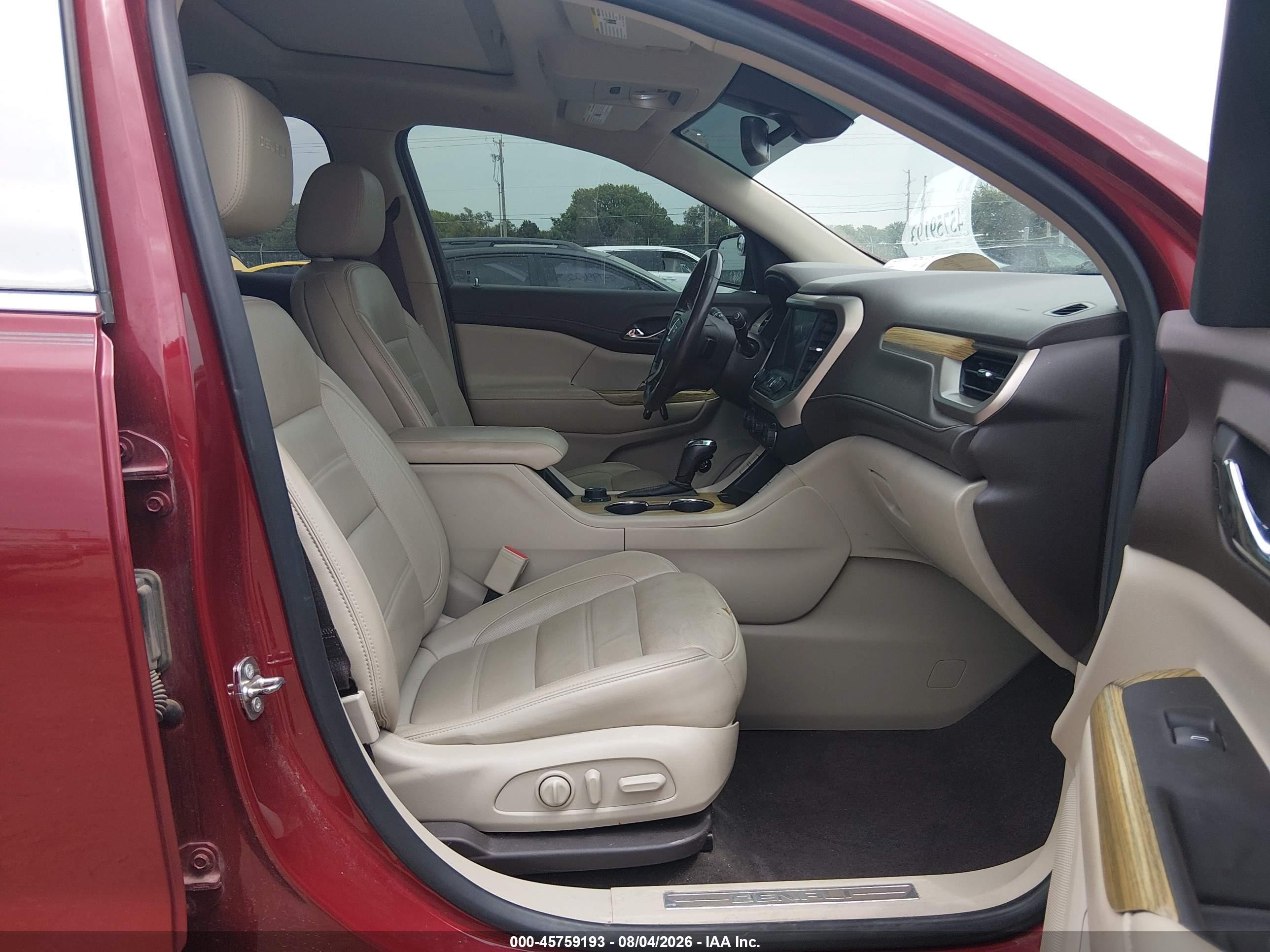 2019 Gmc Acadia Denali Red vin: 1GKKNPLS2KZ157113
