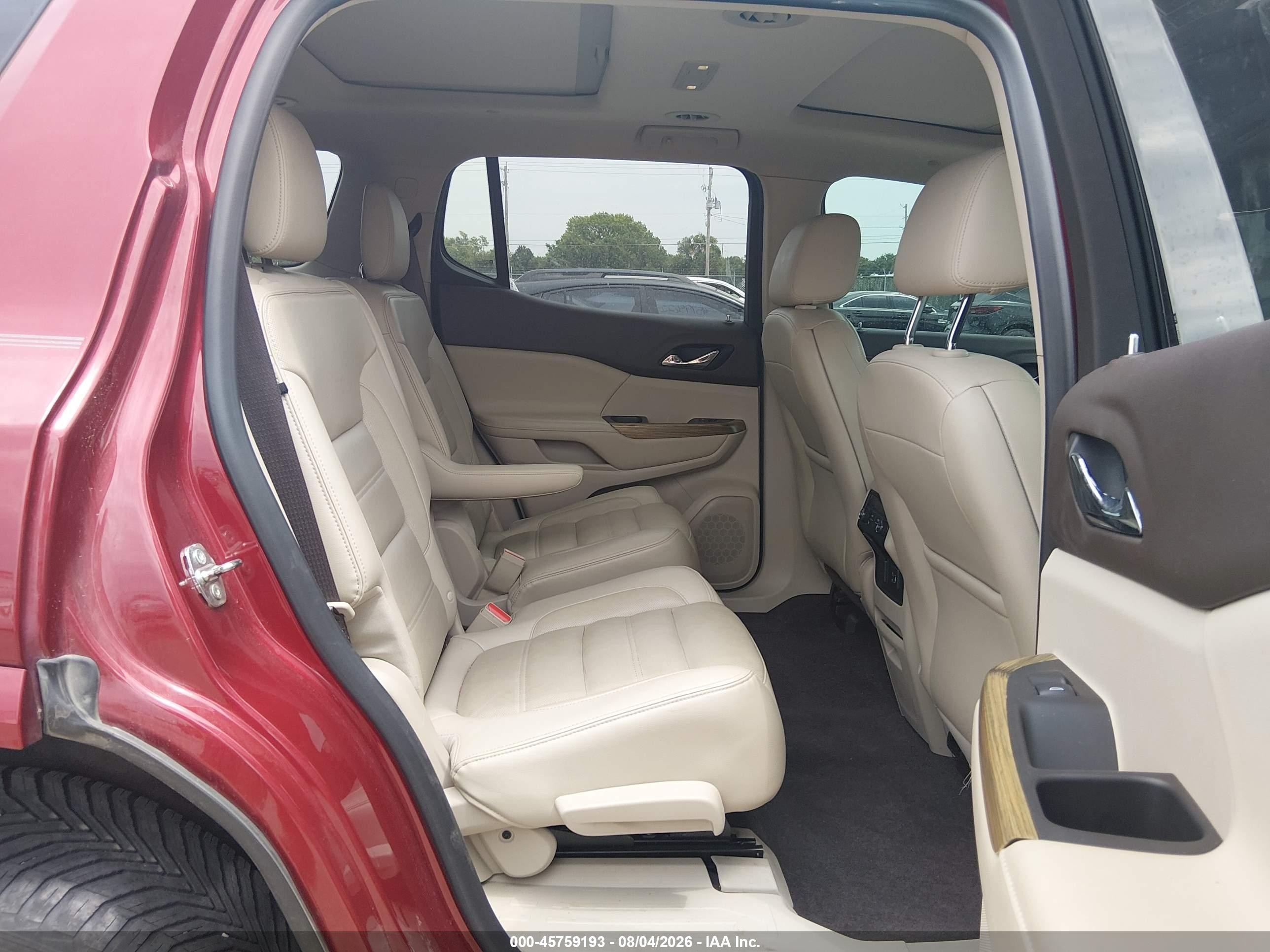 2019 Gmc Acadia Denali Red vin: 1GKKNPLS2KZ157113