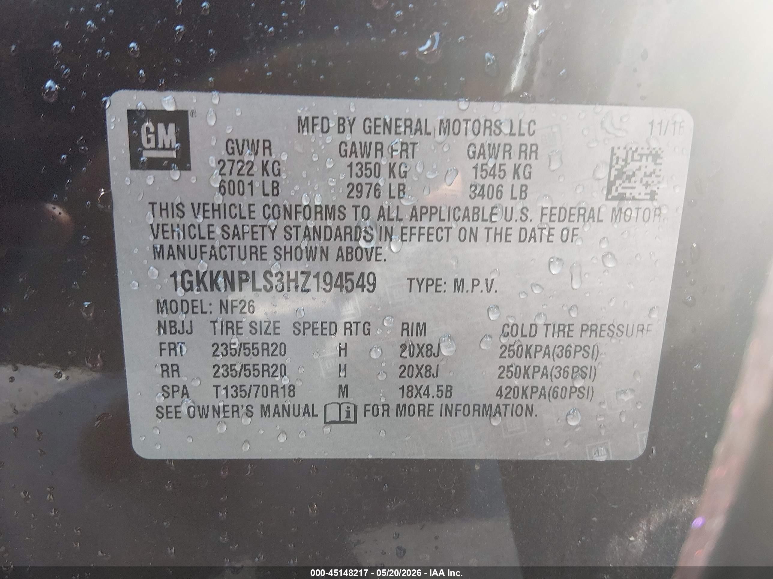 2017 Gmc Acadia Denali Maroon vin: 1GKKNPLS3HZ194549