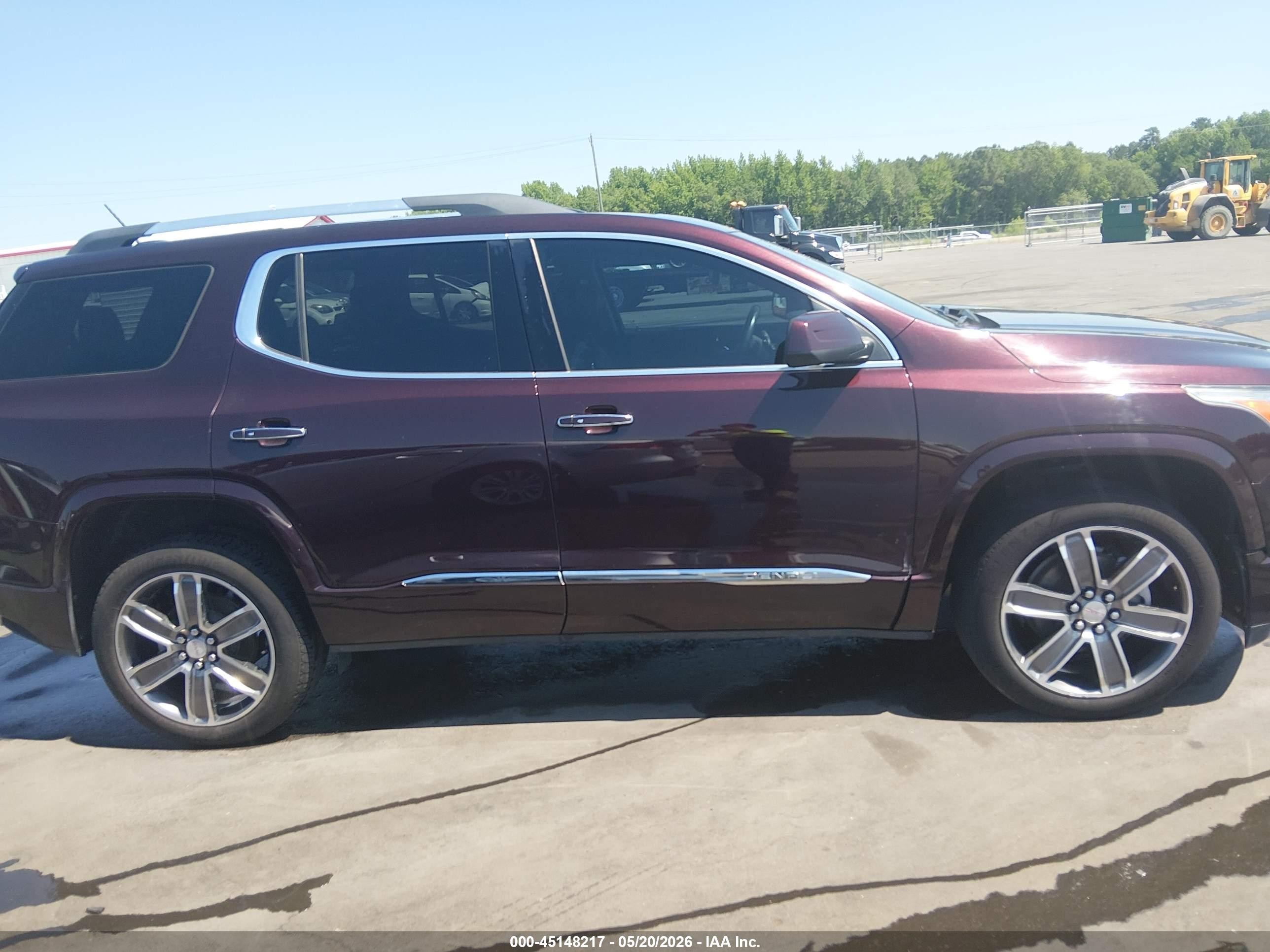 2017 Gmc Acadia Denali Maroon vin: 1GKKNPLS3HZ194549