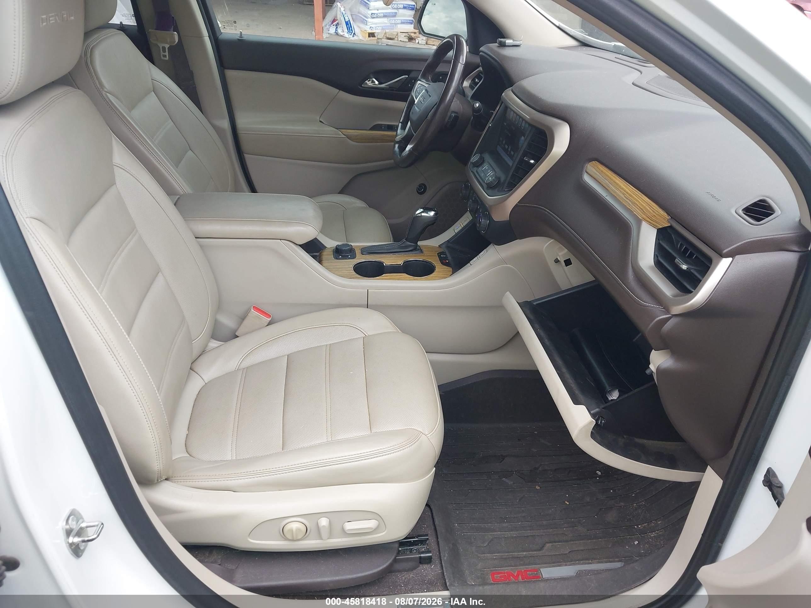 2018 Gmc Acadia Denali White vin: 1GKKNPLS3JZ161606