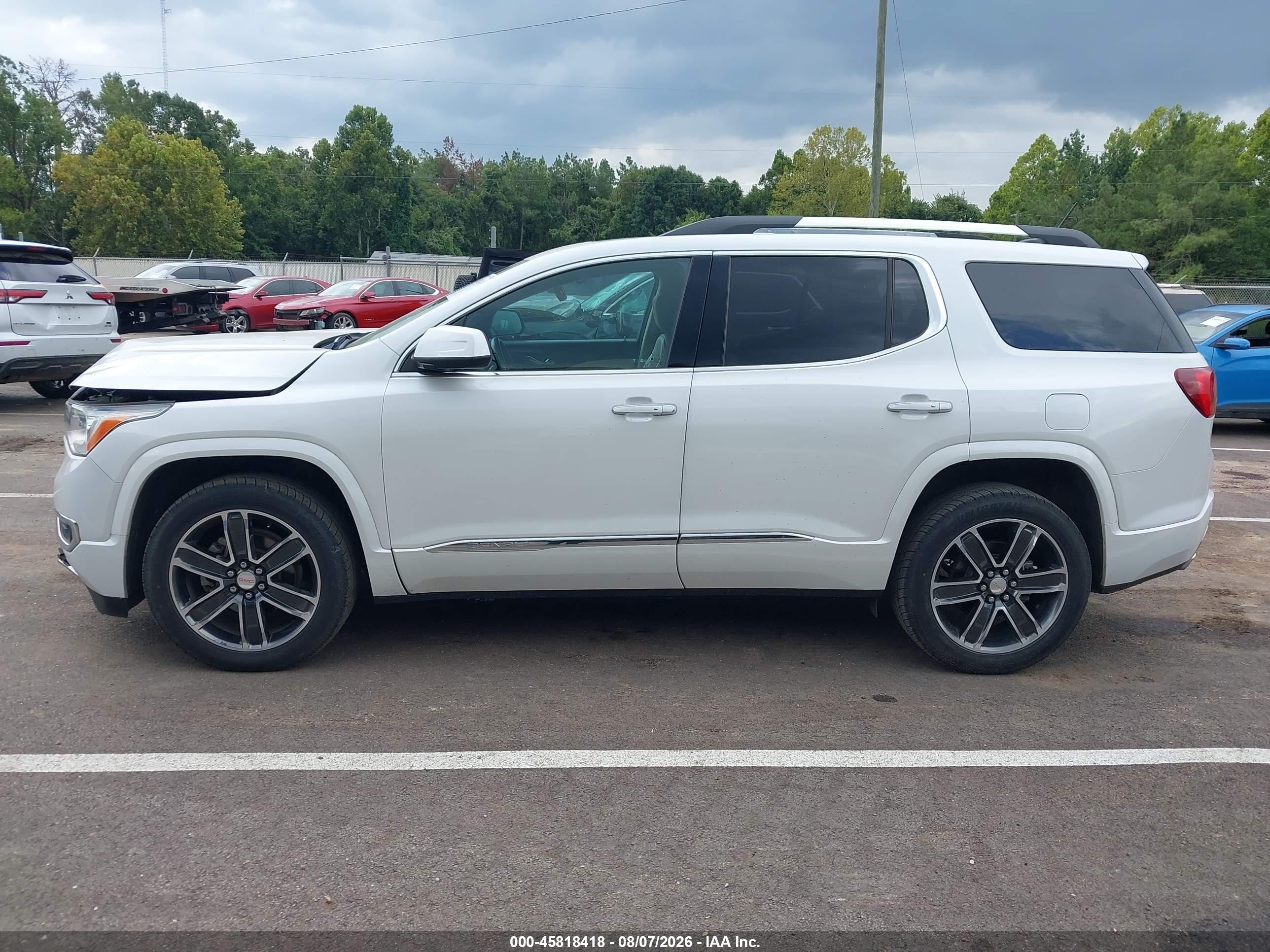 2018 Gmc Acadia Denali White vin: 1GKKNPLS3JZ161606