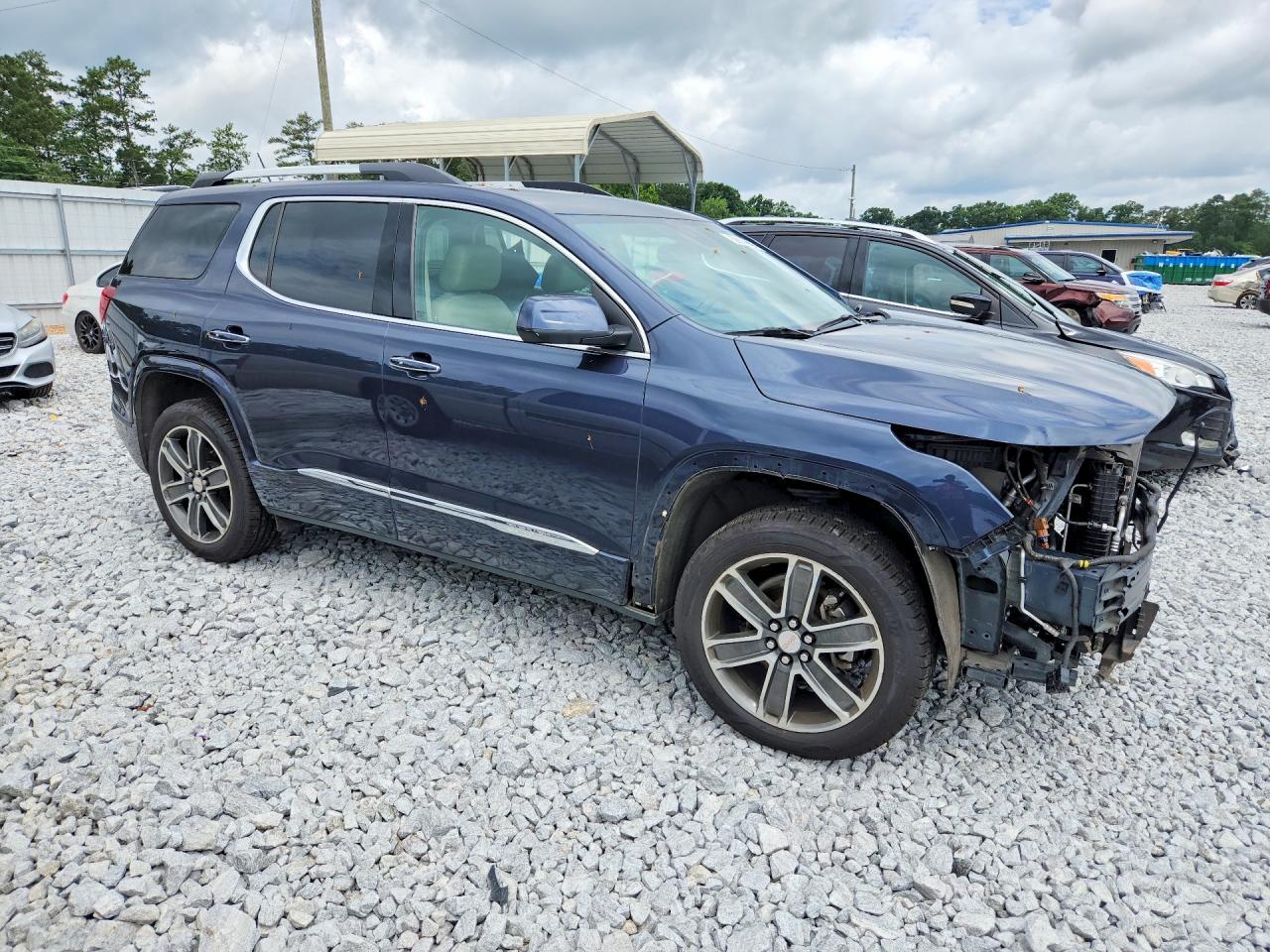 2019 Gmc Acadia Denali Blue vin: 1GKKNPLS4KZ130446