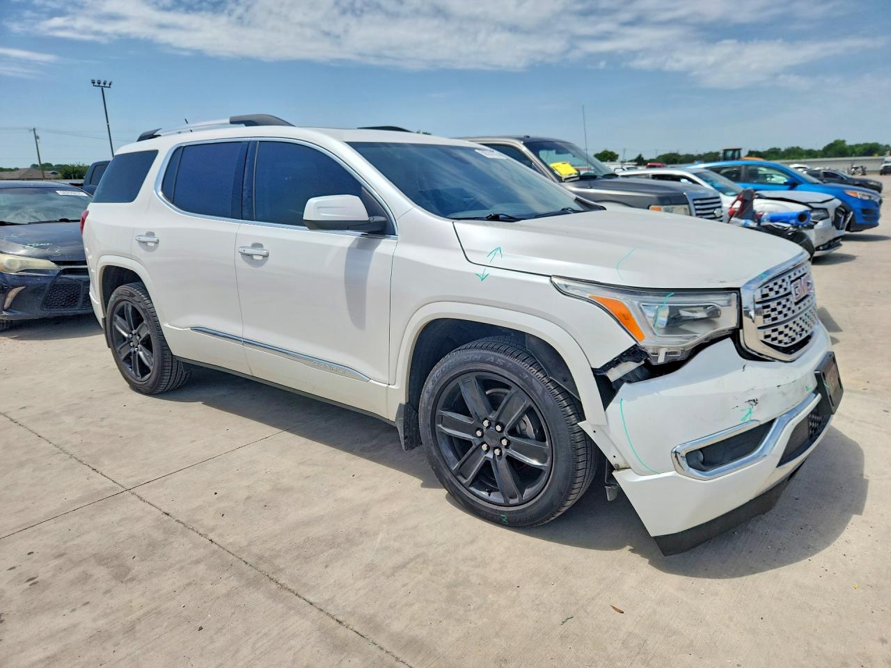 2017 Gmc Acadia Denali Белый vin: 1GKKNPLS5HZ162296