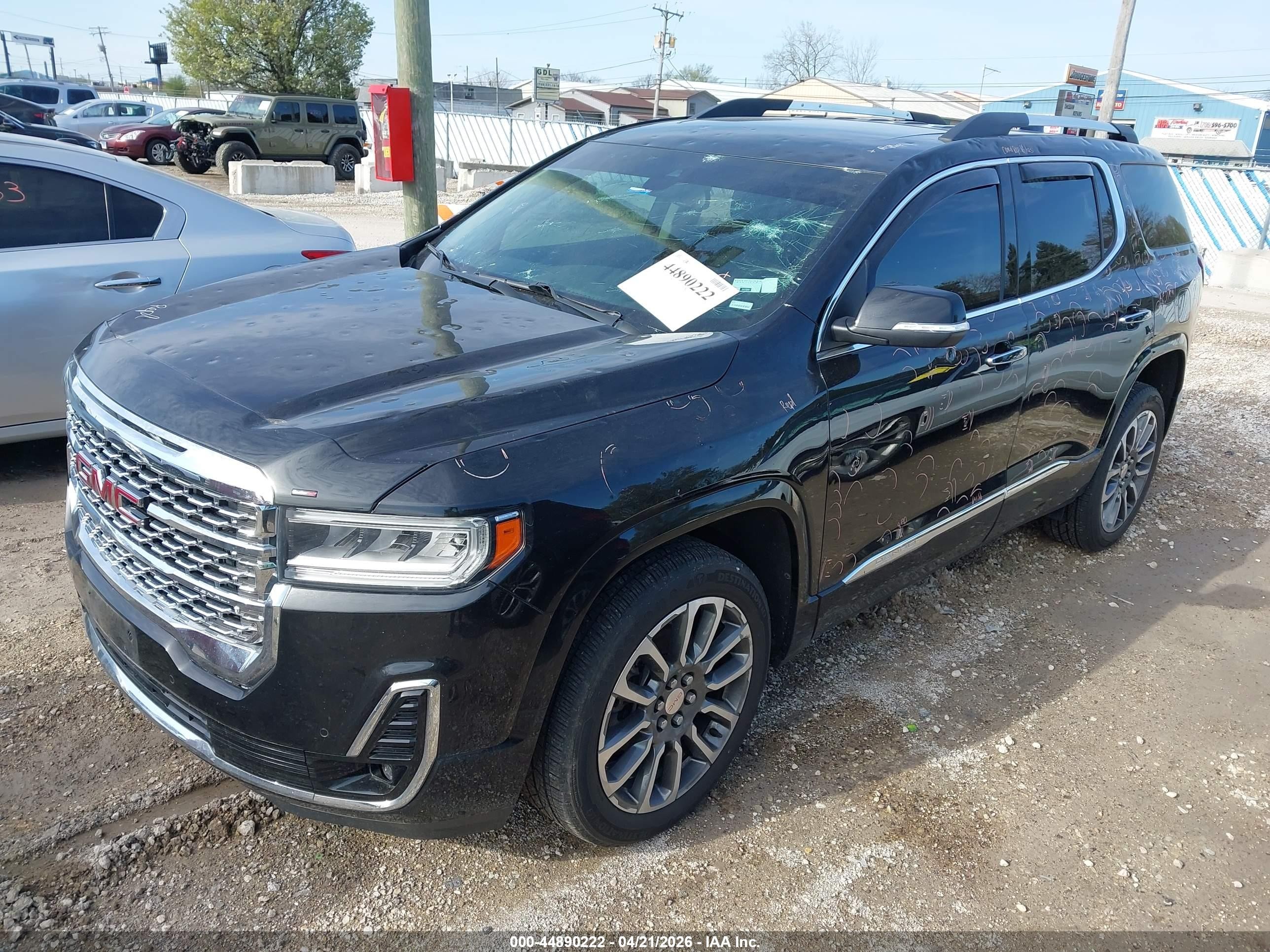 2021 Gmc Acadia Fwd Denali Black vin: 1GKKNPLS6MZ204758