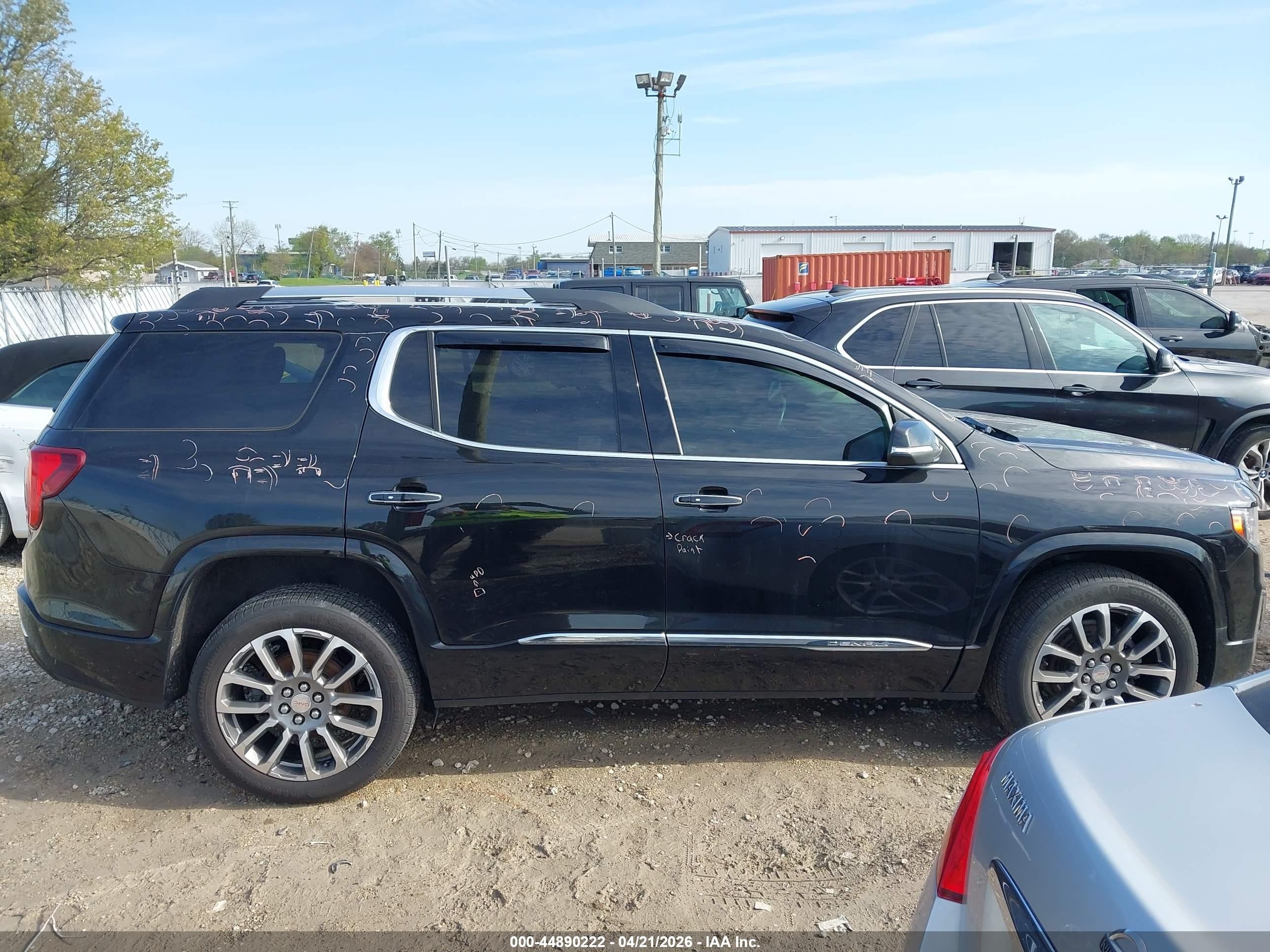 2021 Gmc Acadia Fwd Denali Black vin: 1GKKNPLS6MZ204758