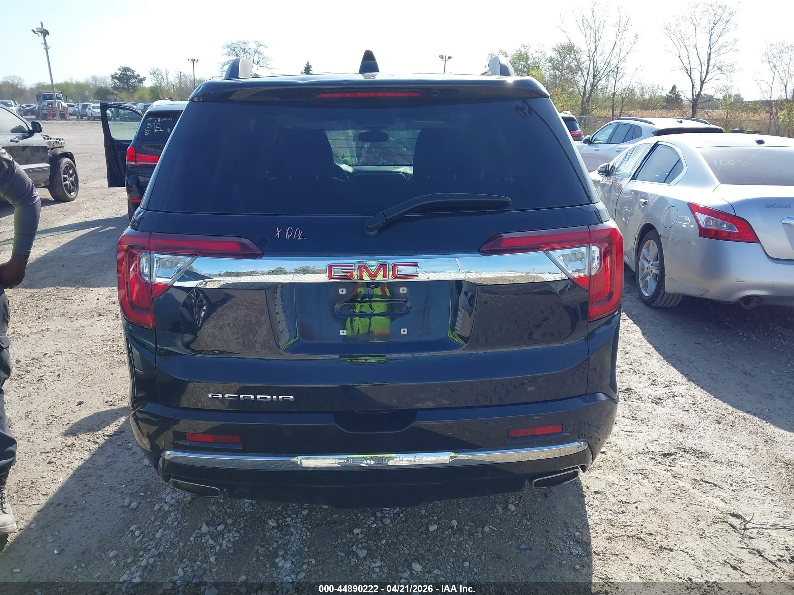 2021 Gmc Acadia Fwd Denali Black vin: 1GKKNPLS6MZ204758