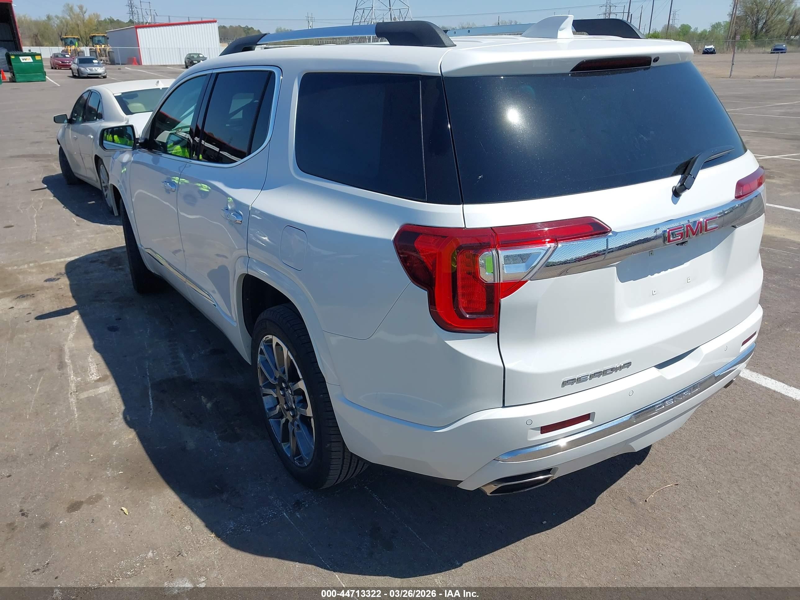 2020 Gmc Acadia Fwd Denali White vin: 1GKKNPLS7LZ201821