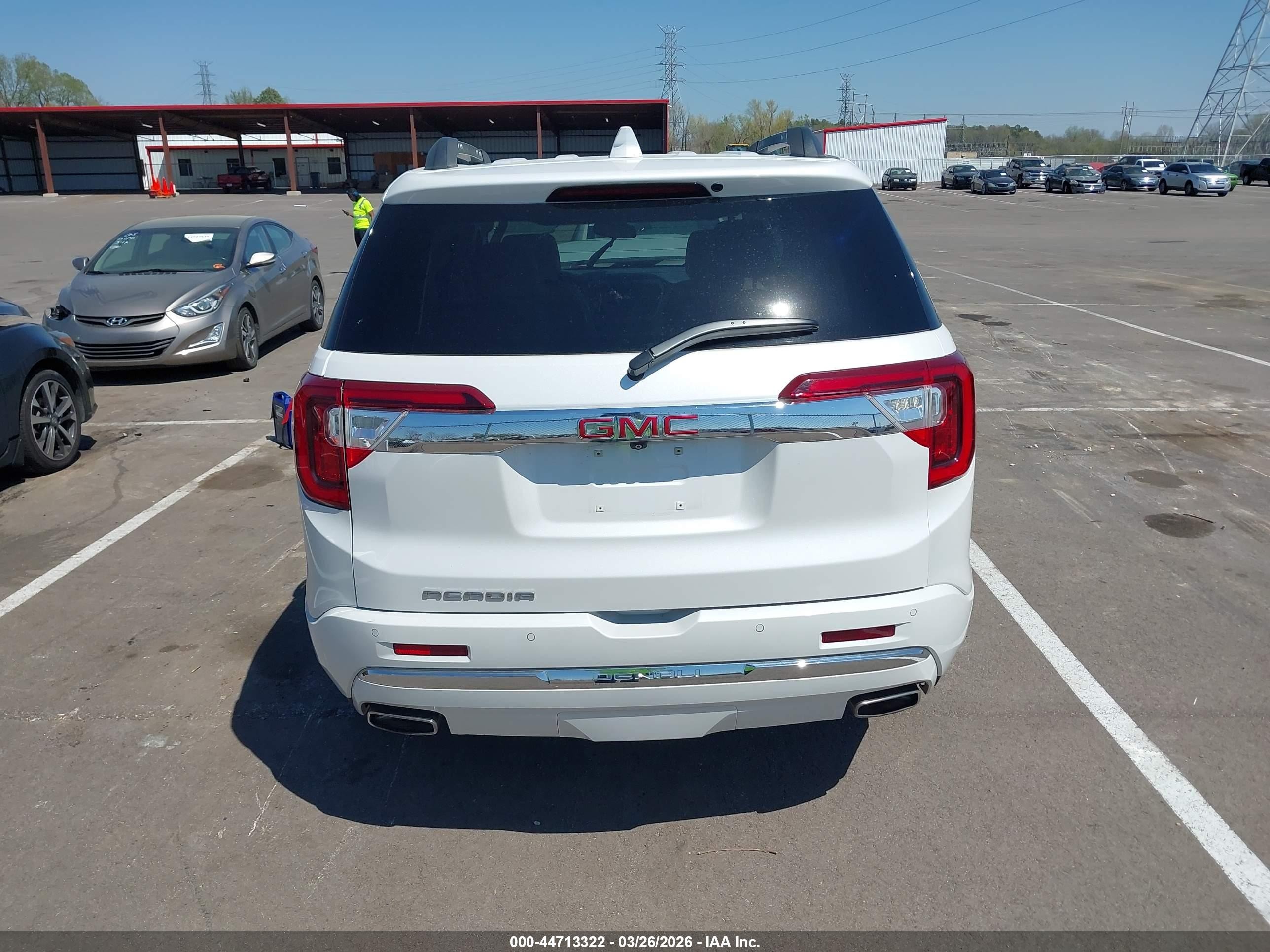 2020 Gmc Acadia Fwd Denali White vin: 1GKKNPLS7LZ201821