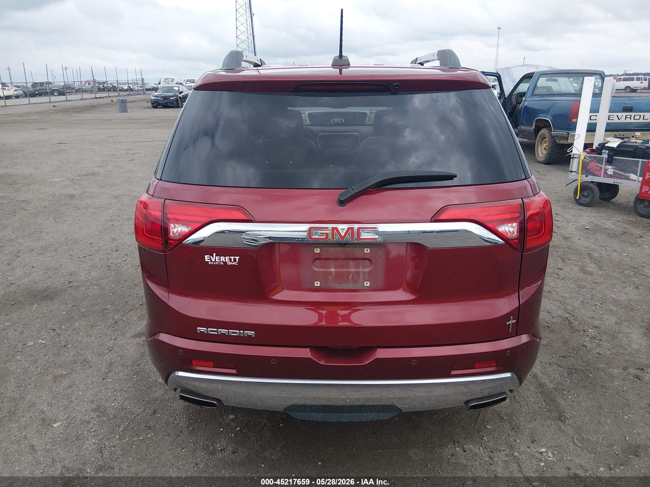 2017 Gmc Acadia Denali Красный vin: 1GKKNPLS8HZ240487