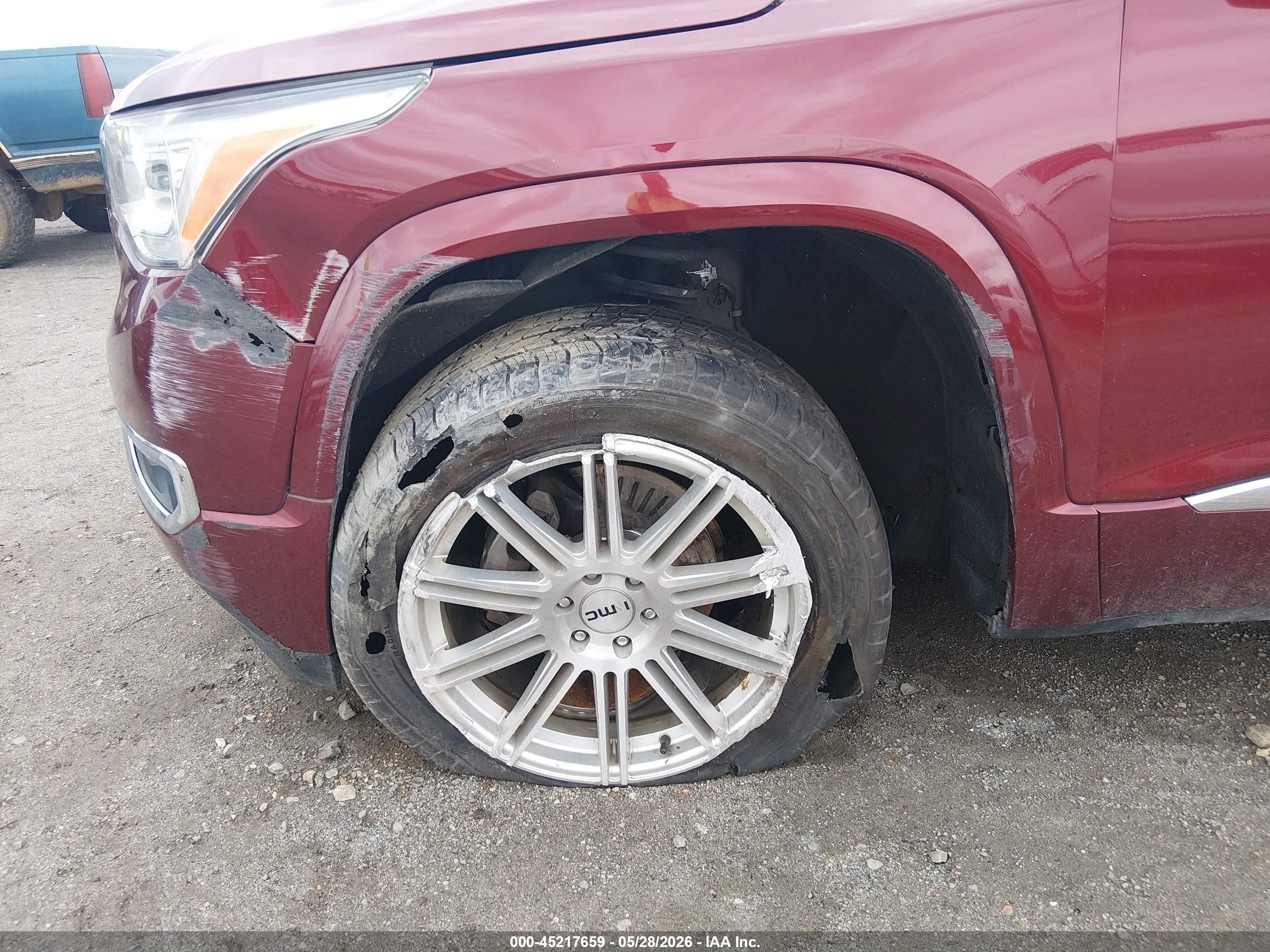 2017 Gmc Acadia Denali Красный vin: 1GKKNPLS8HZ240487