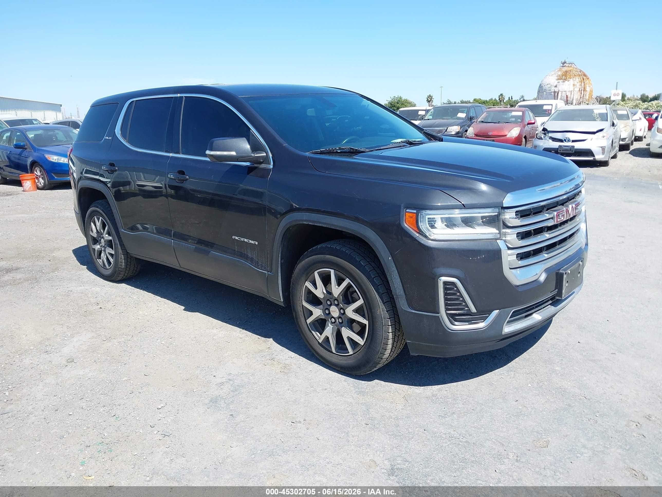 2020 Gmc Acadia Fwd Sle Black vin: 1GKKNRL47LZ214730