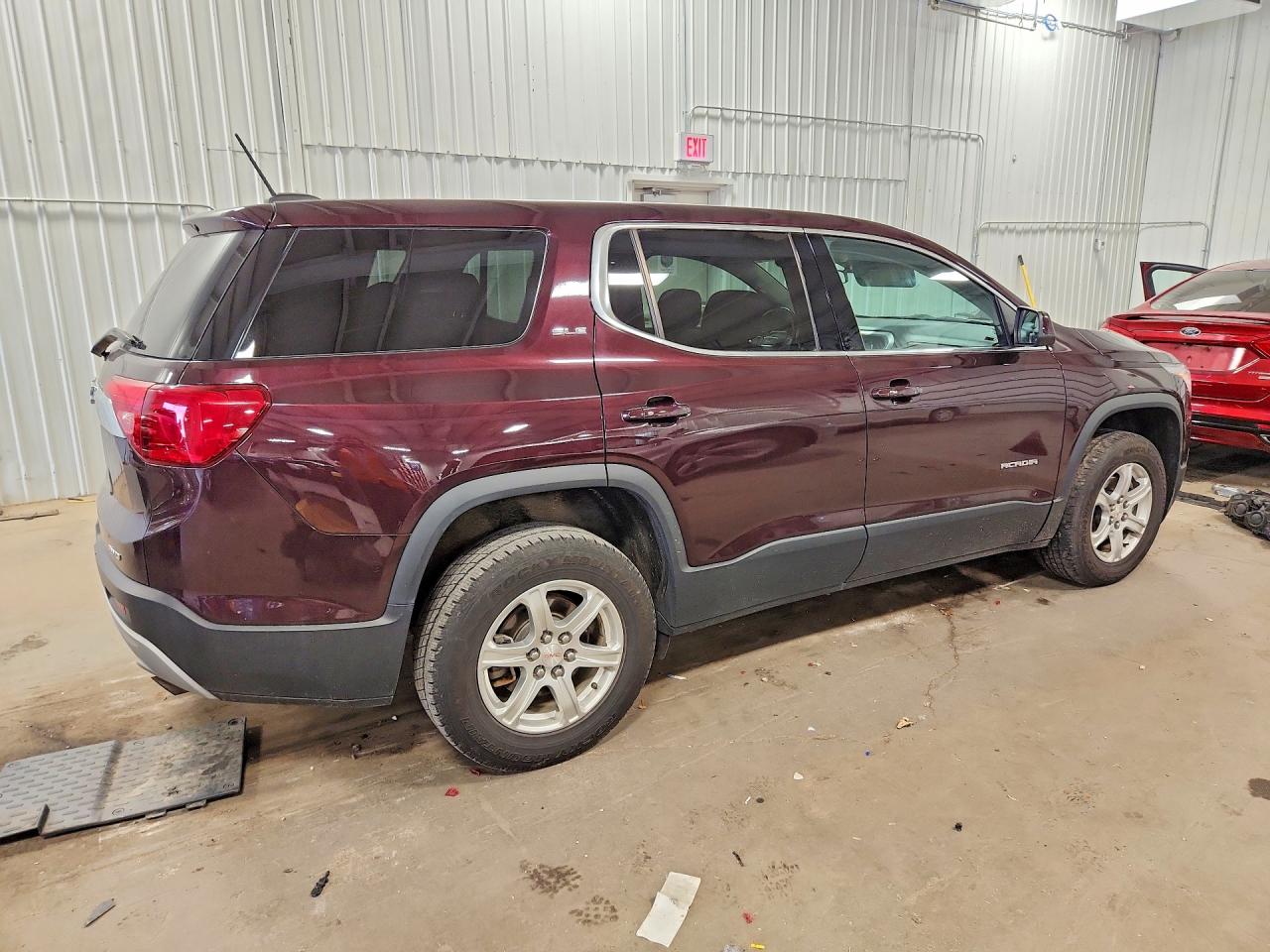2017 Gmc Acadia Sle Maroon vin: 1GKKNRLA1HZ247283