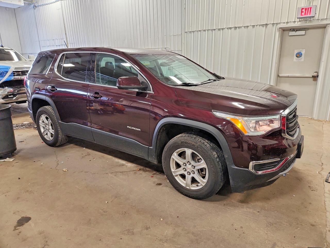 2017 Gmc Acadia Sle Maroon vin: 1GKKNRLA1HZ247283