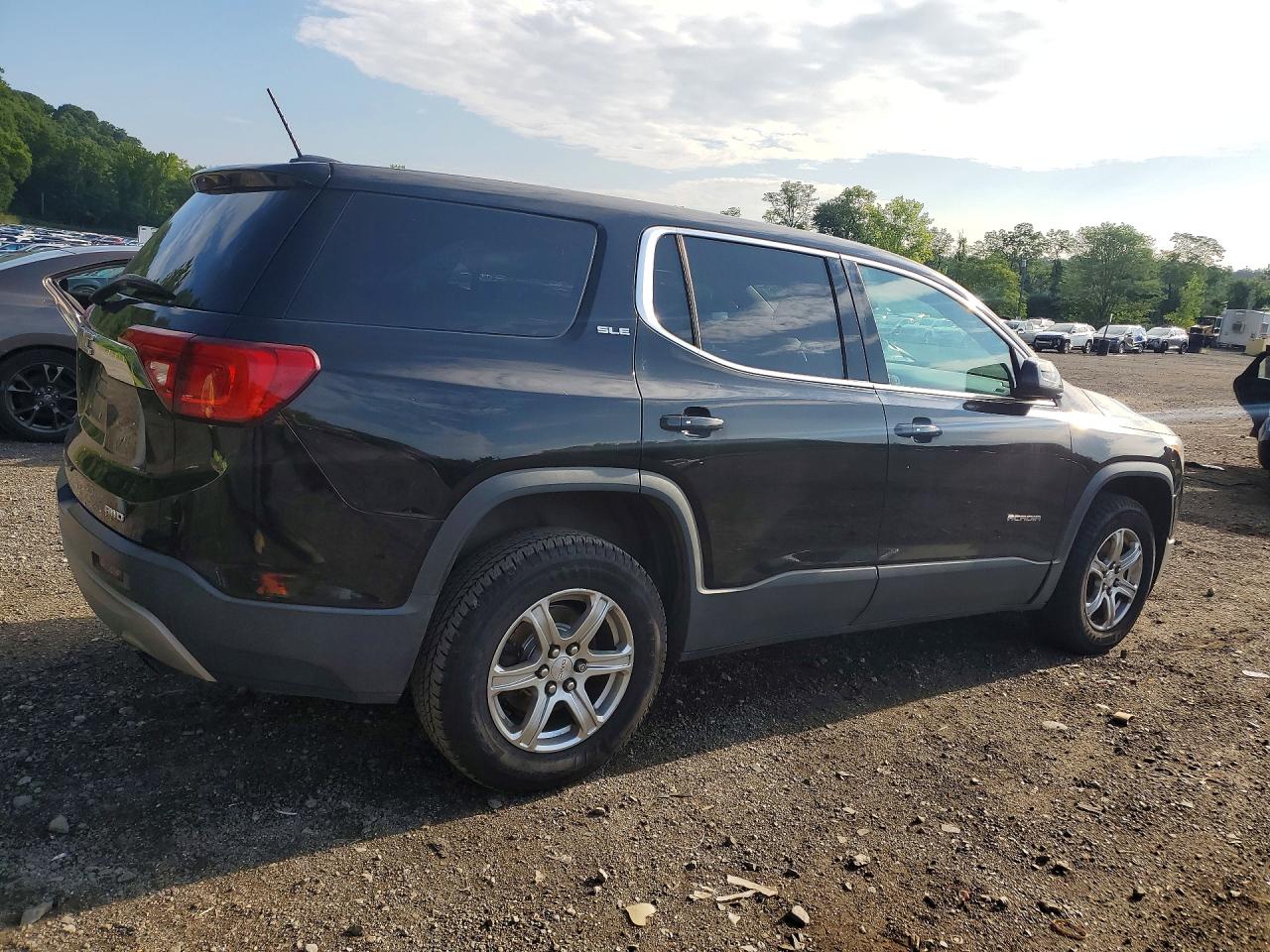 2018 Gmc Acadia Sle Black vin: 1GKKNRLA1JZ191593