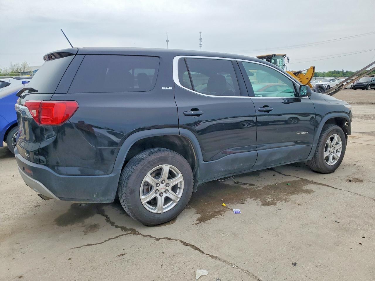 2019 Gmc Acadia Sle Black vin: 1GKKNRLA8KZ230200