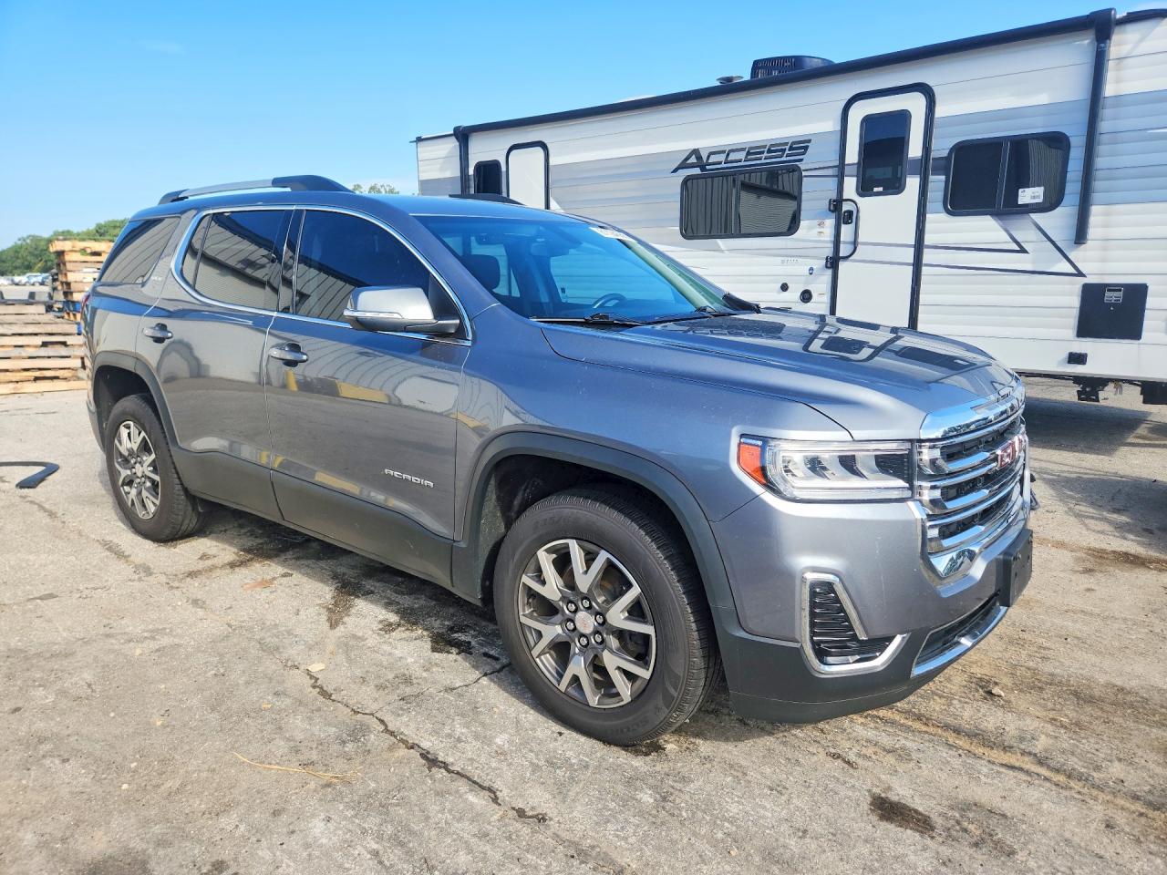 2020 Gmc Acadia Sle Gray vin: 1GKKNRLS3LZ195026