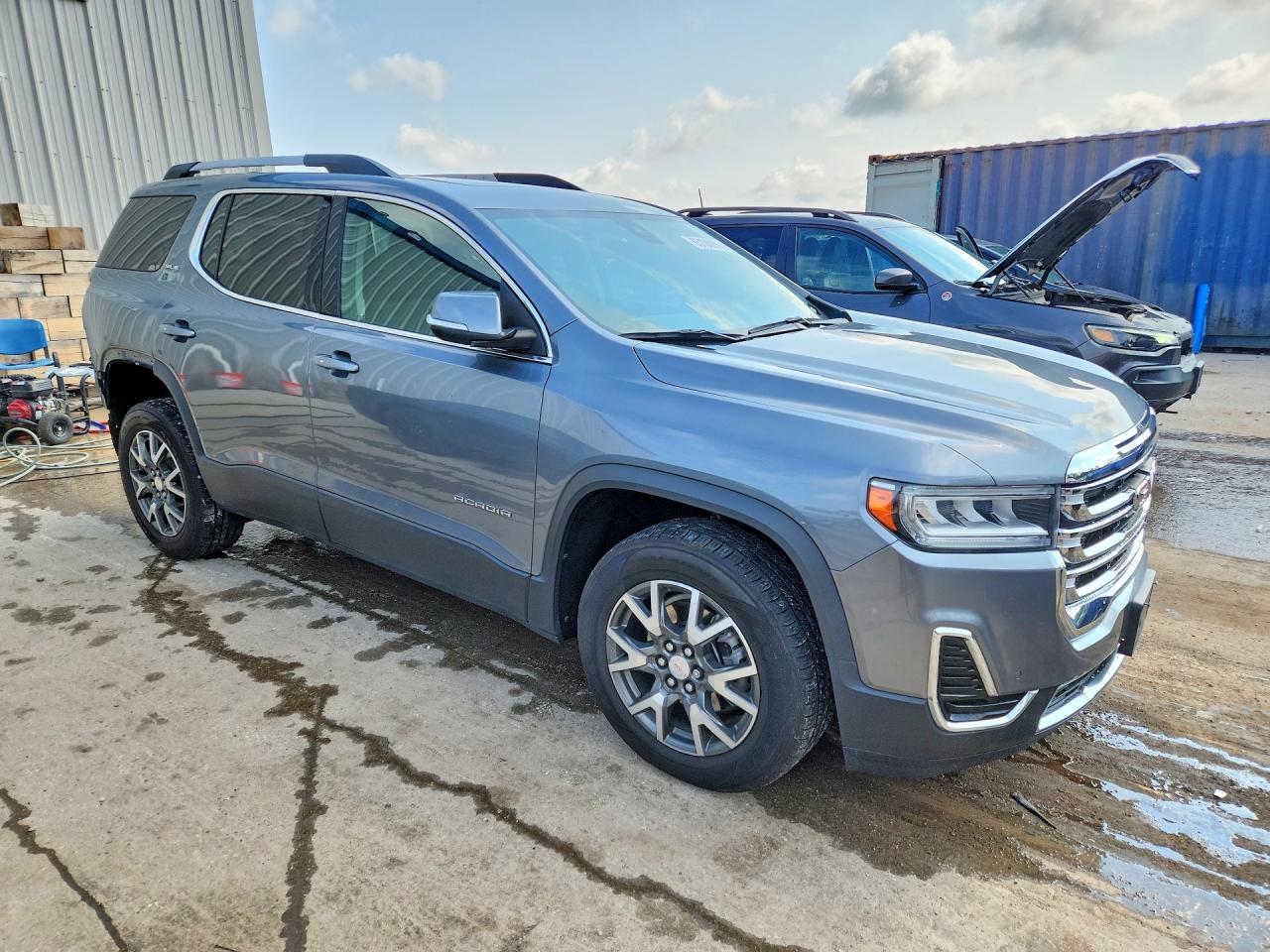 2021 Gmc Acadia Sle Gray vin: 1GKKNRLS3MZ204714