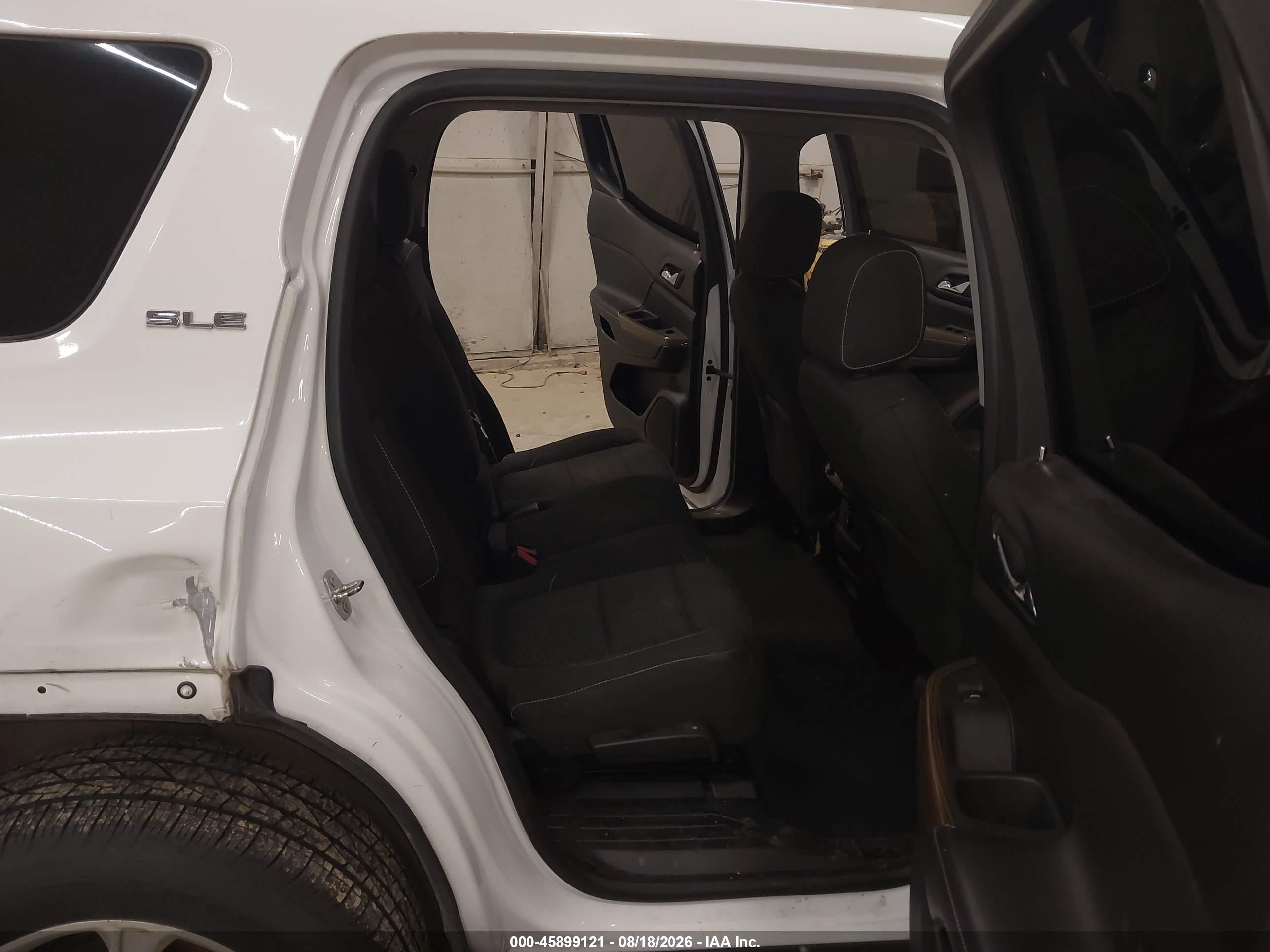 2018 Gmc Acadia Sle-1 White vin: 1GKKNRLS7JZ183264