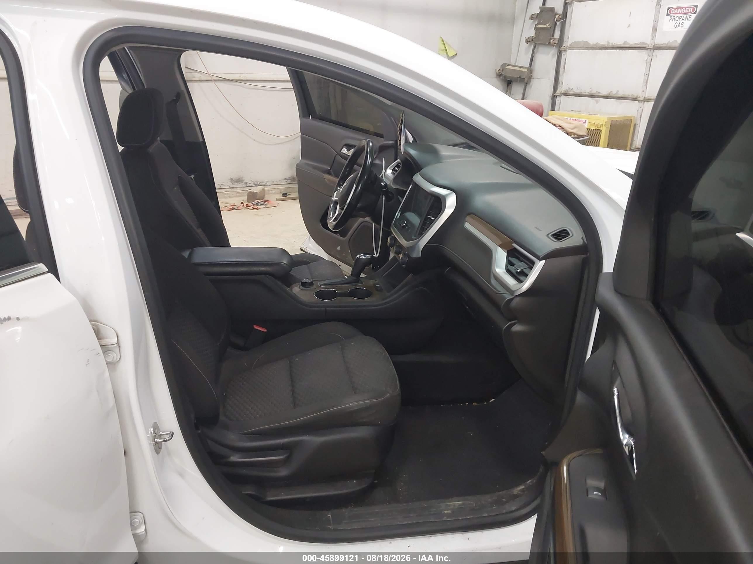 2018 Gmc Acadia Sle-1 White vin: 1GKKNRLS7JZ183264