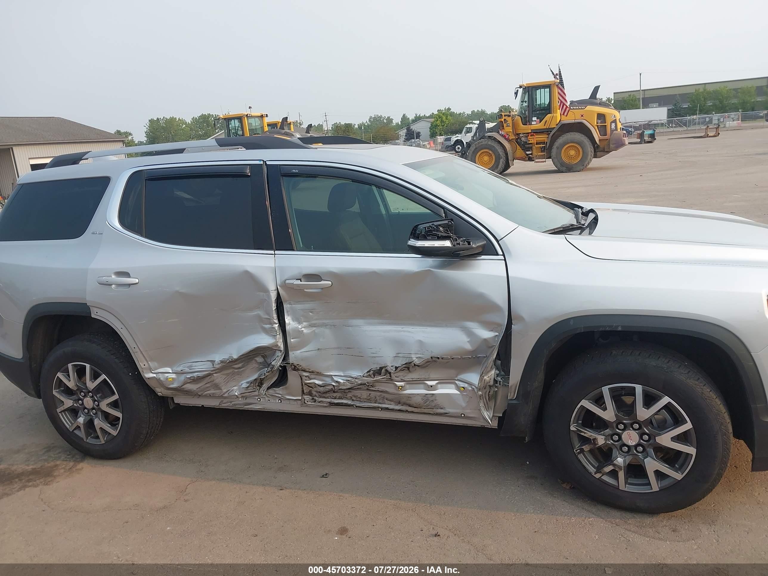 2020 Gmc Acadia Fwd Sle Silver vin: 1GKKNRLS7LZ133631