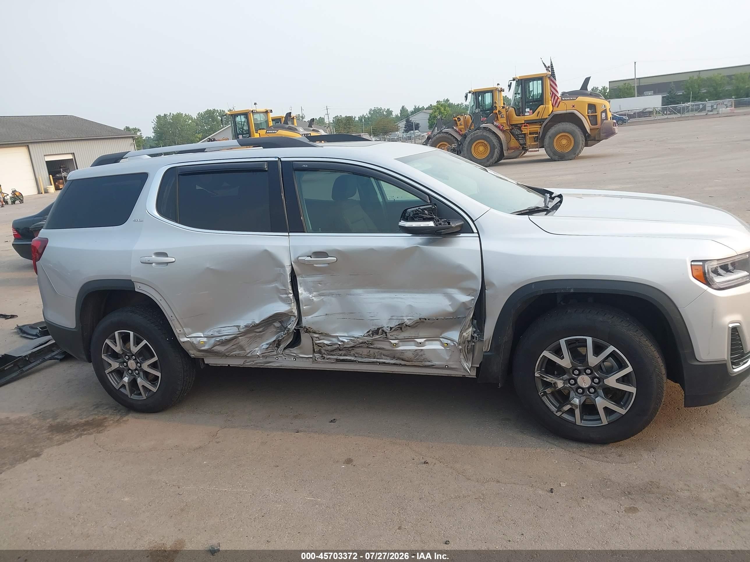 2020 Gmc Acadia Fwd Sle Silver vin: 1GKKNRLS7LZ133631