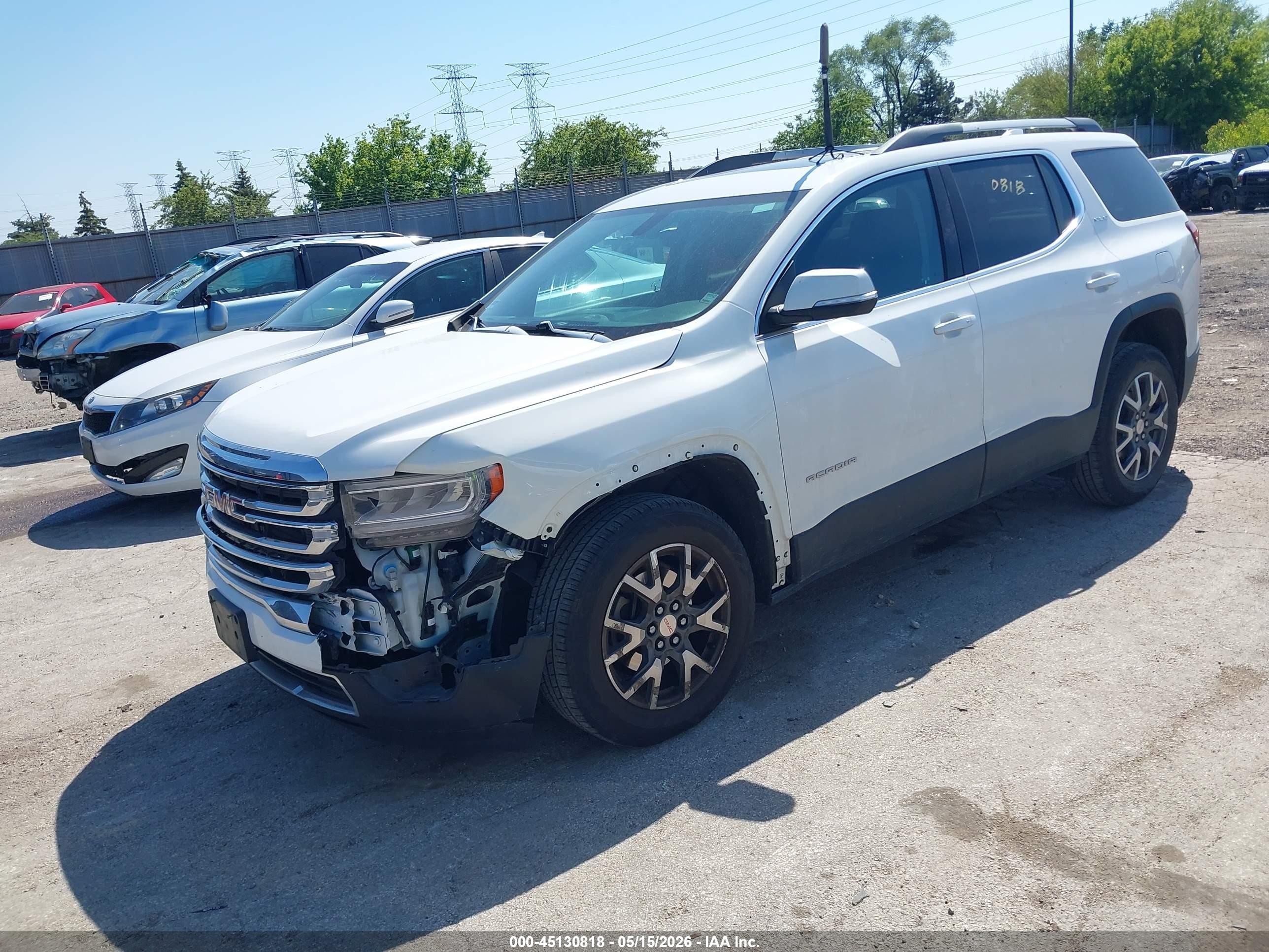 2020 Gmc Acadia Fwd Sle Белый vin: 1GKKNRLS8LZ197757
