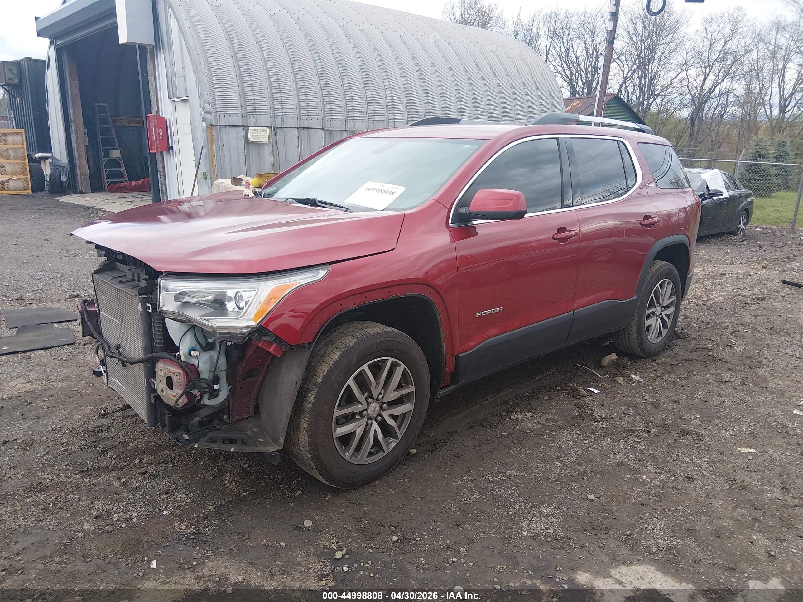 2019 Gmc Acadia Sle-2 Red vin: 1GKKNSLA4KZ283841