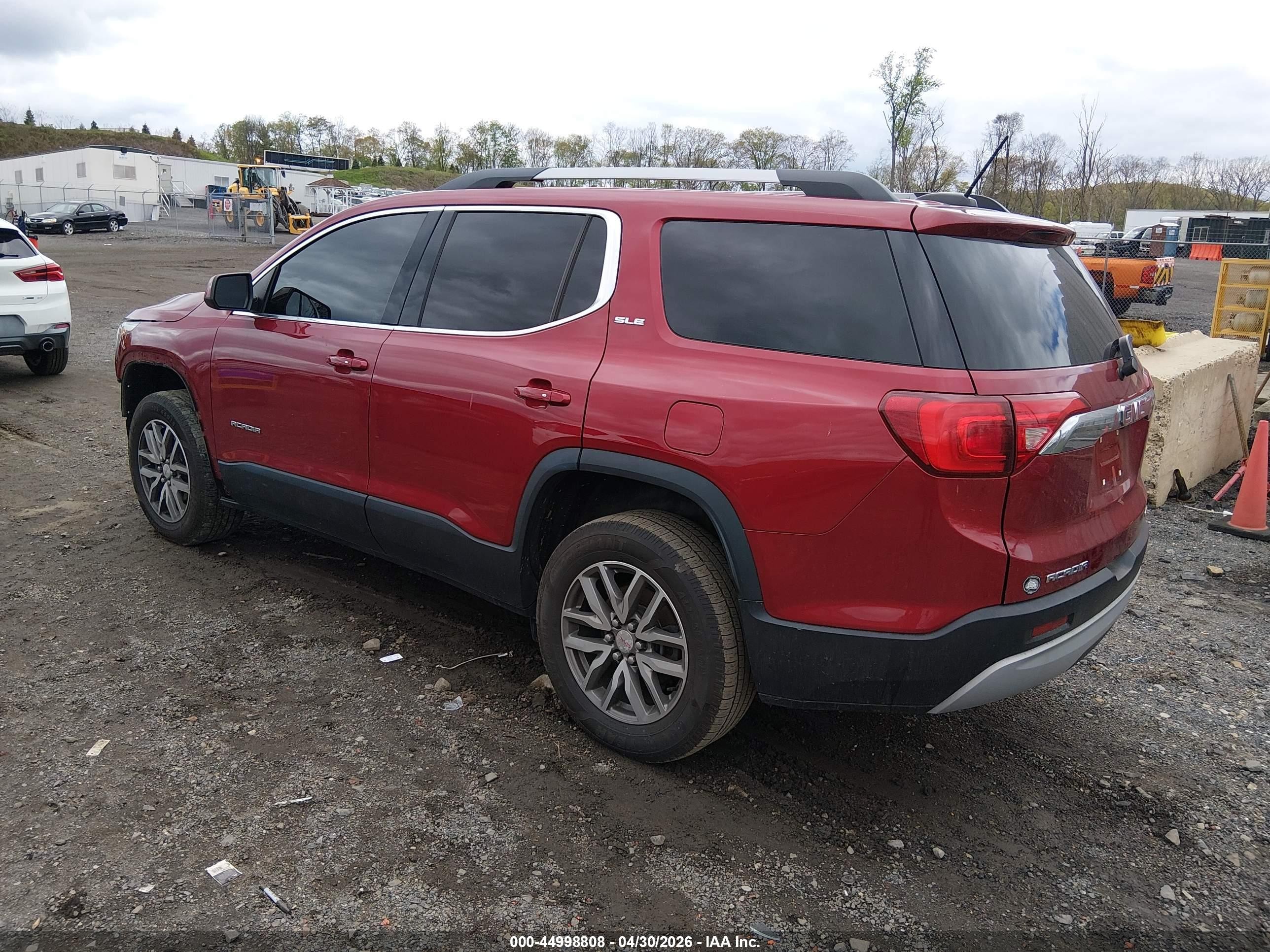 2019 Gmc Acadia Sle-2 Red vin: 1GKKNSLA4KZ283841