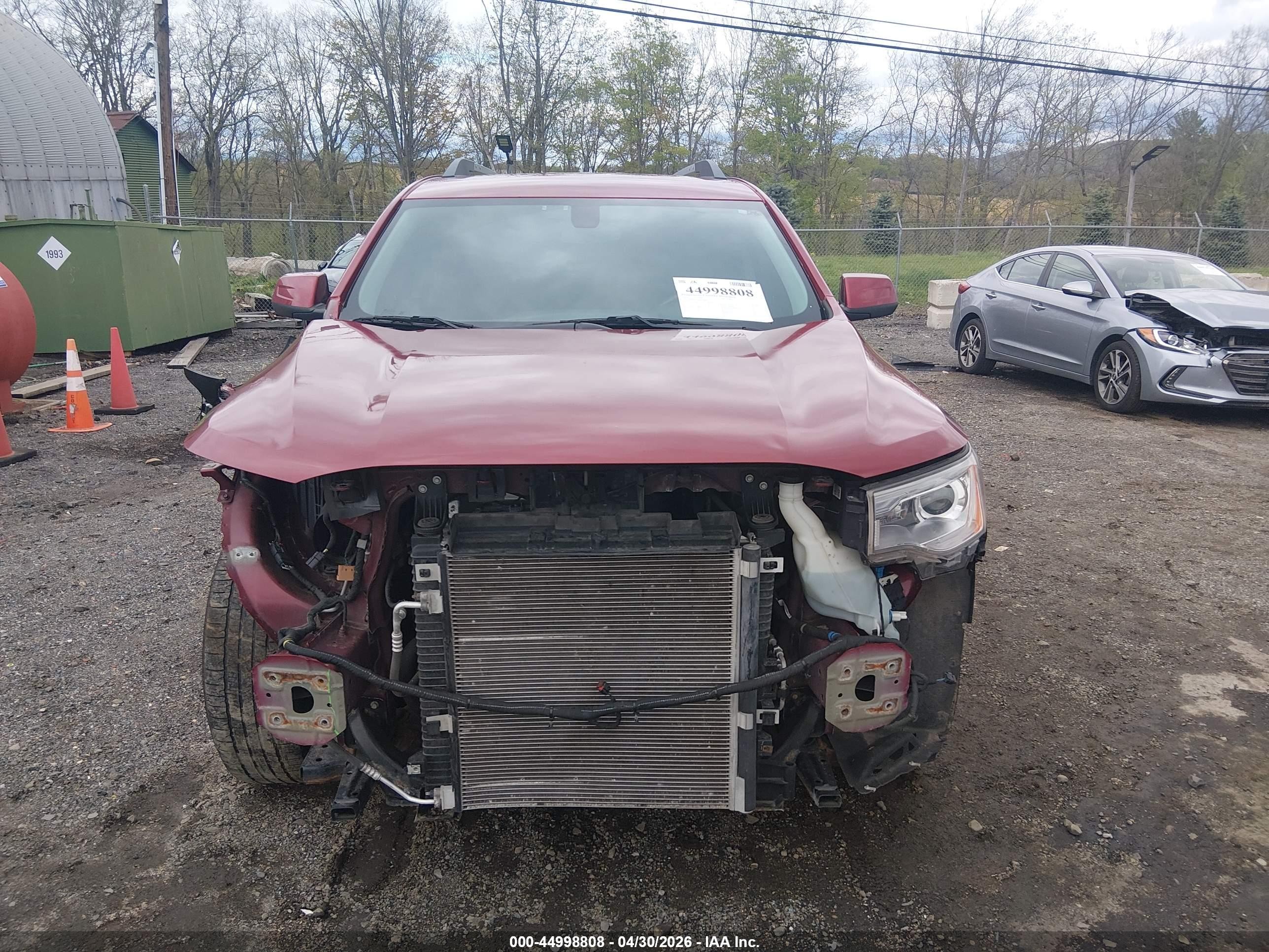 2019 Gmc Acadia Sle-2 Red vin: 1GKKNSLA4KZ283841