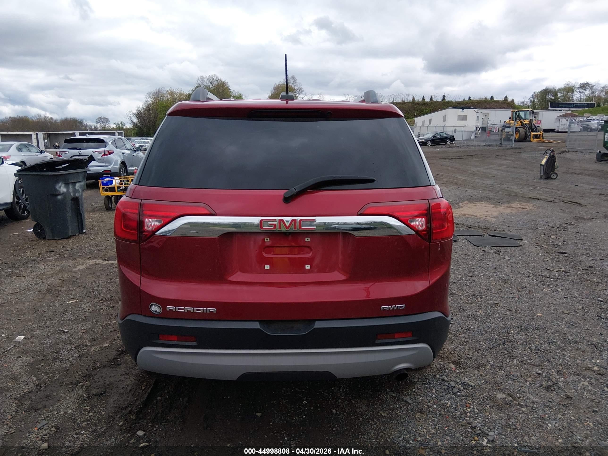 2019 Gmc Acadia Sle-2 Red vin: 1GKKNSLA4KZ283841