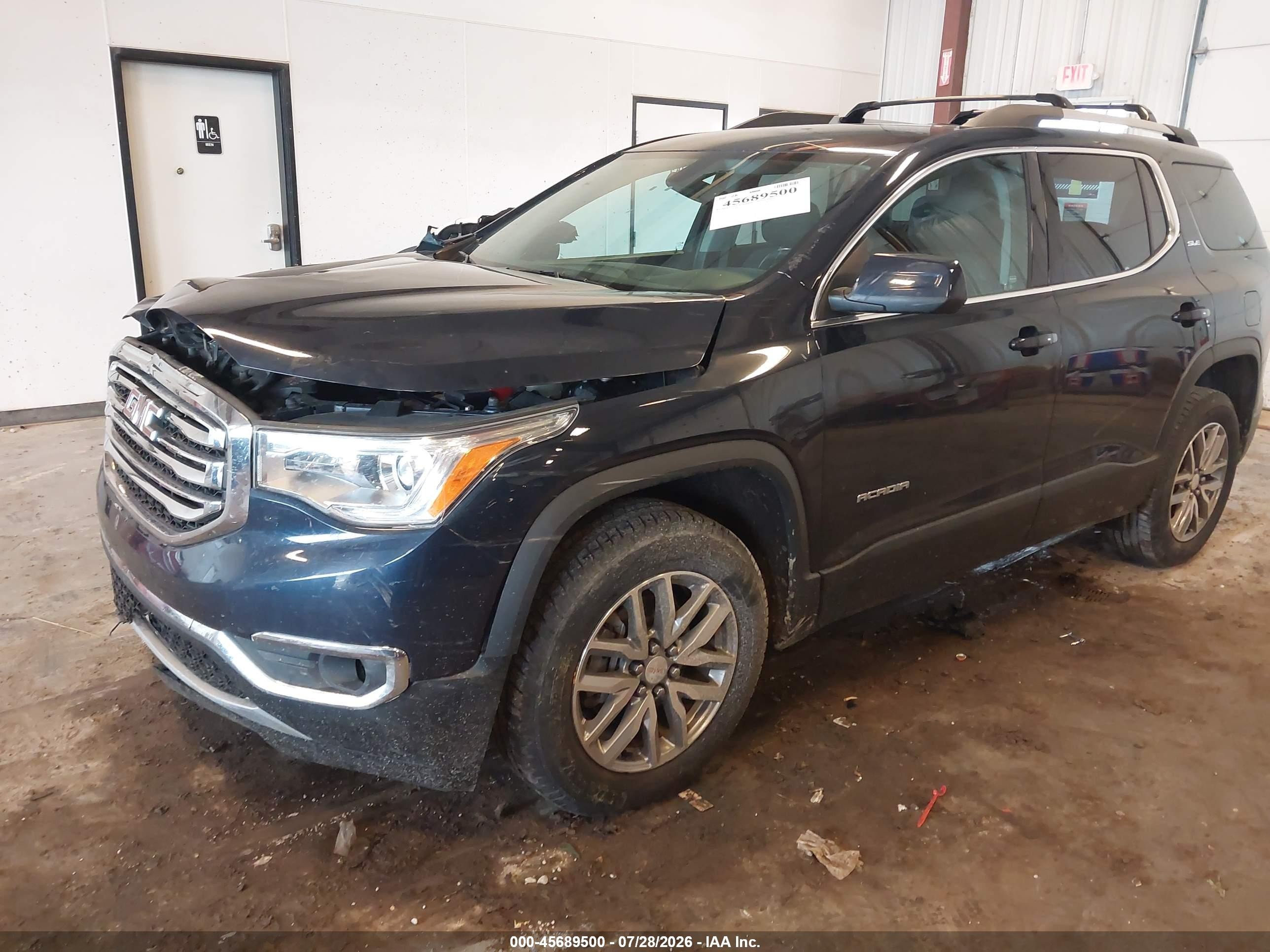 2017 Gmc Acadia Sle-2 Blue vin: 1GKKNSLS0HZ257948