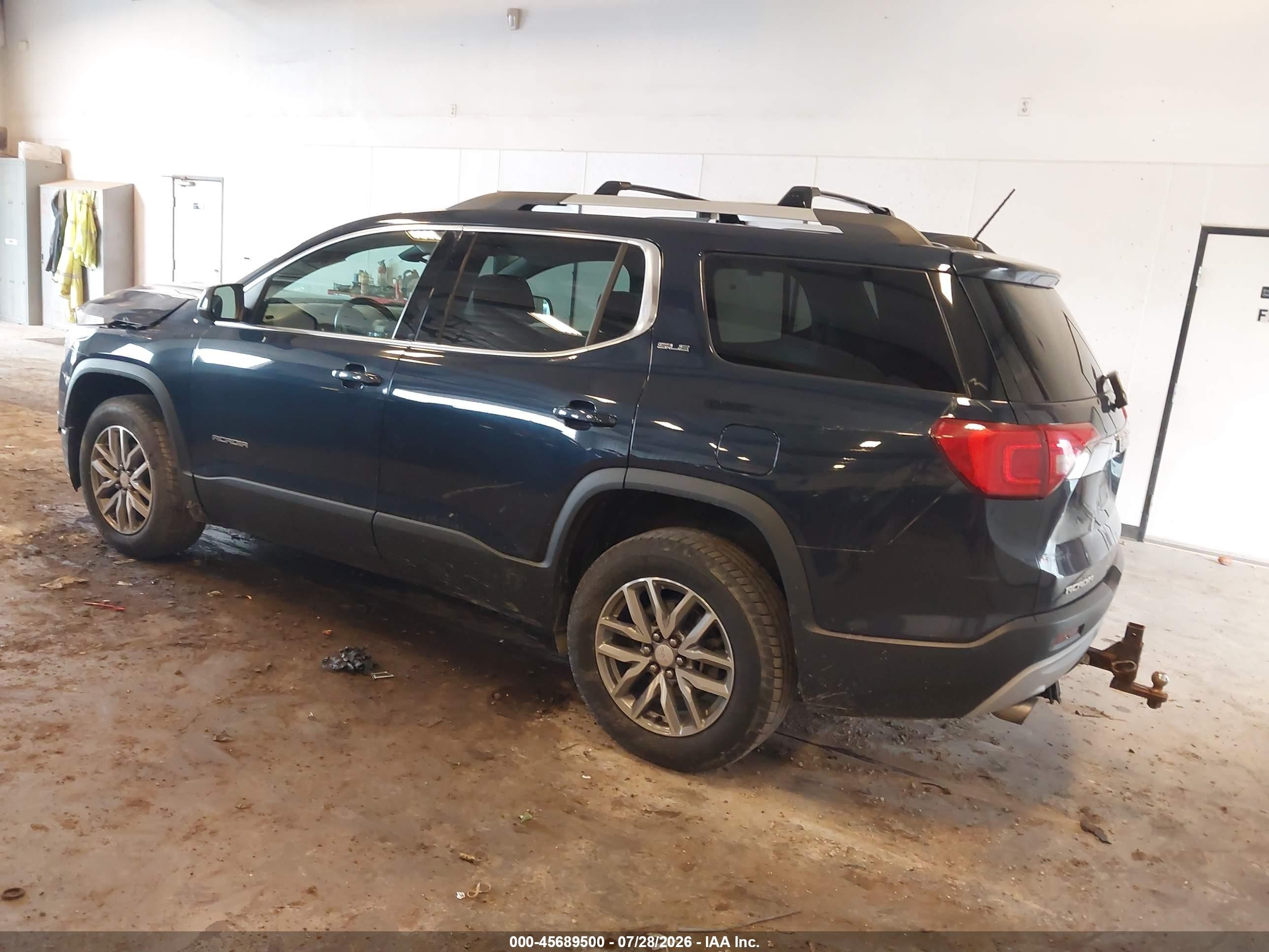 2017 Gmc Acadia Sle-2 Blue vin: 1GKKNSLS0HZ257948