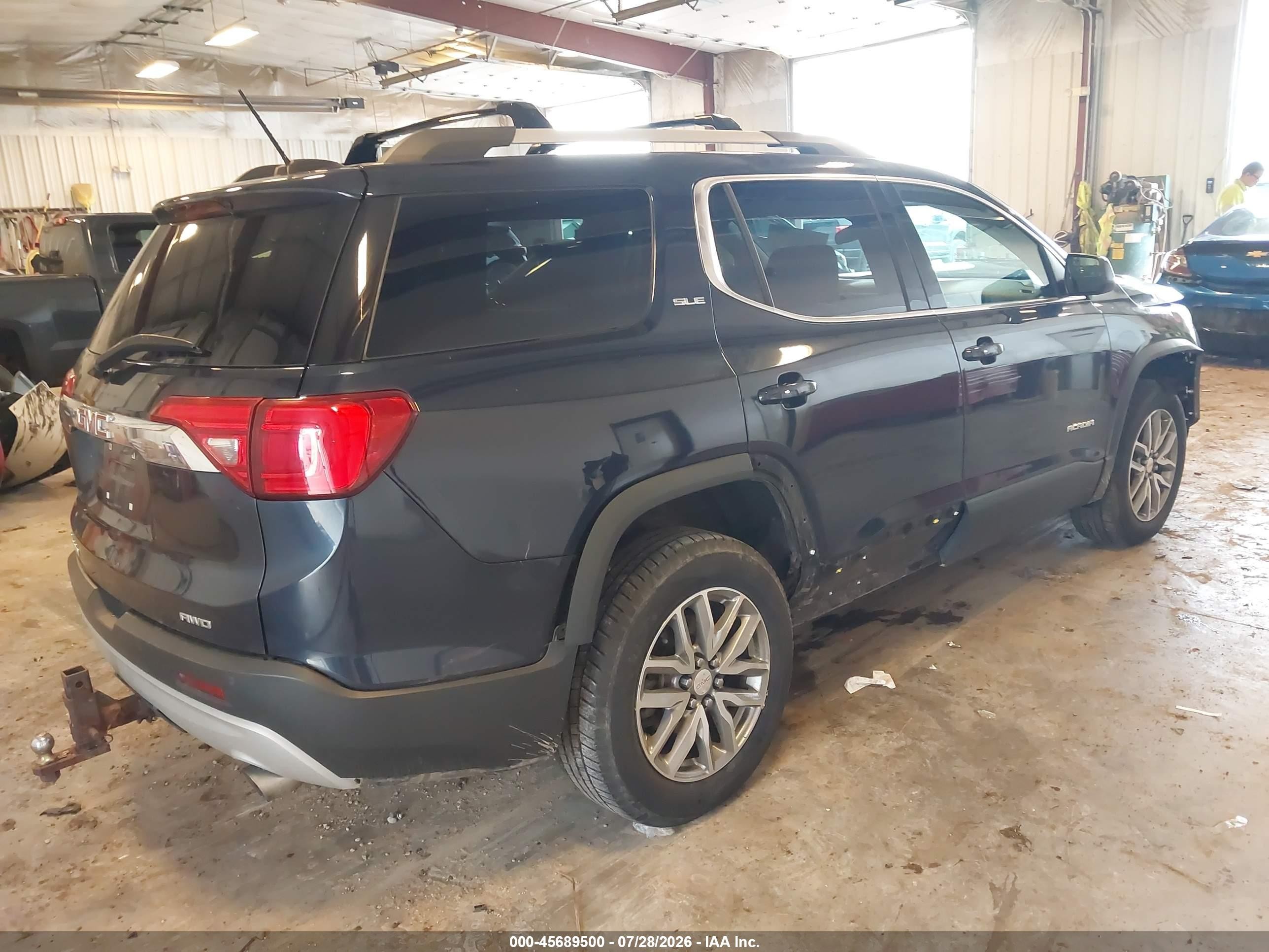 2017 Gmc Acadia Sle-2 Blue vin: 1GKKNSLS0HZ257948