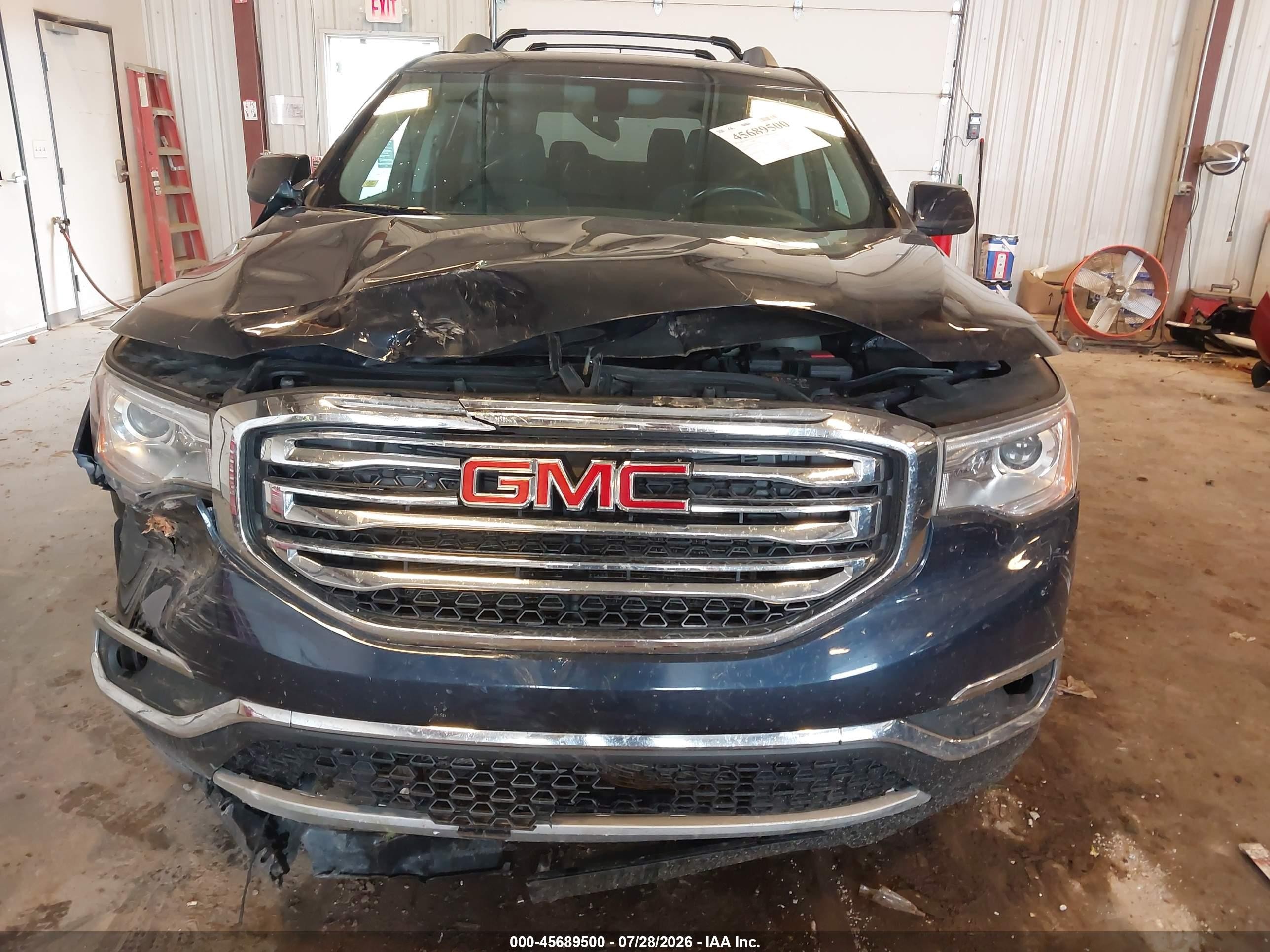 2017 Gmc Acadia Sle-2 Blue vin: 1GKKNSLS0HZ257948