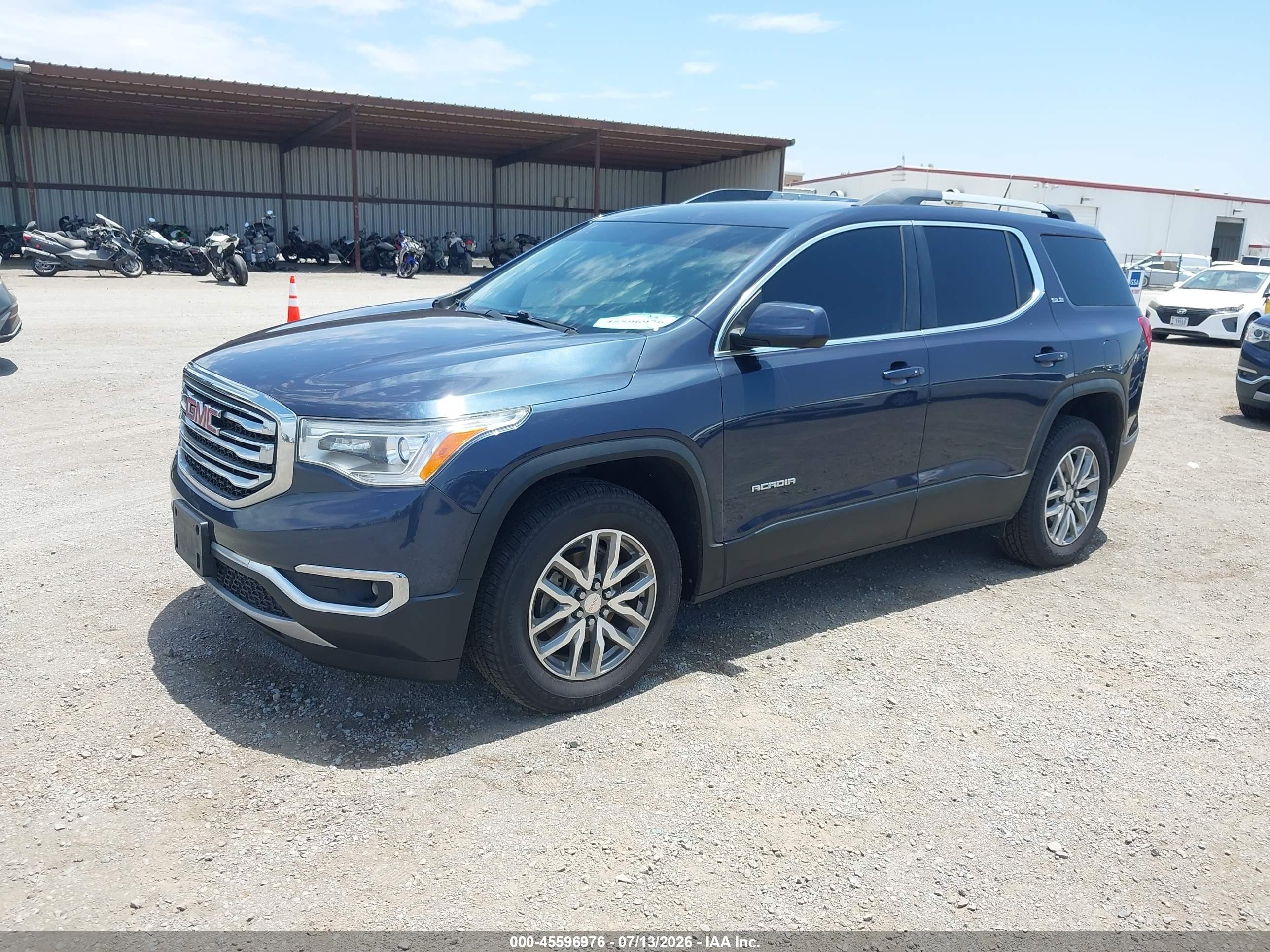 2018 Gmc Acadia Sle-2 Blue vin: 1GKKNSLS0JZ233686