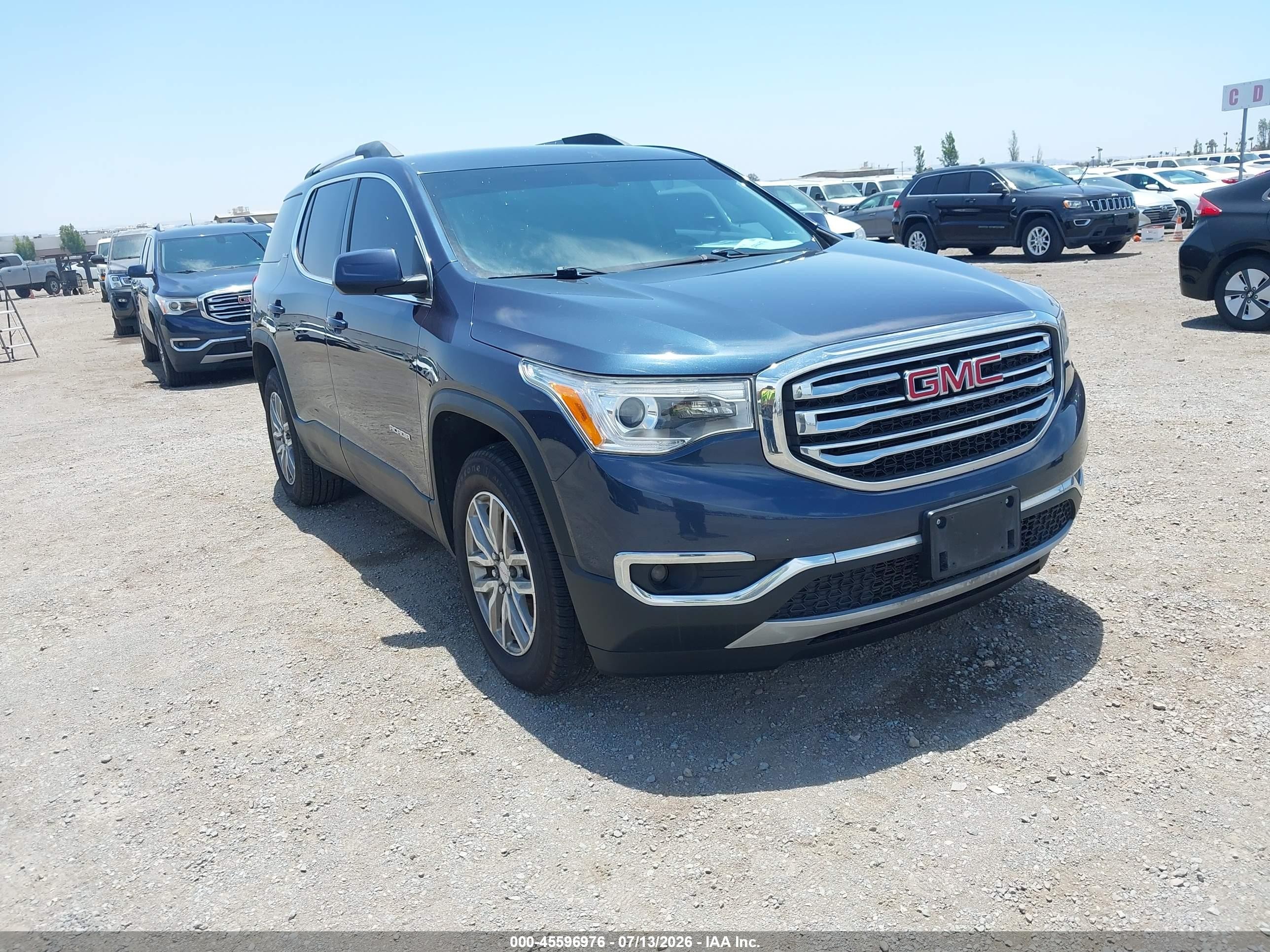 2018 Gmc Acadia Sle-2 Blue vin: 1GKKNSLS0JZ233686