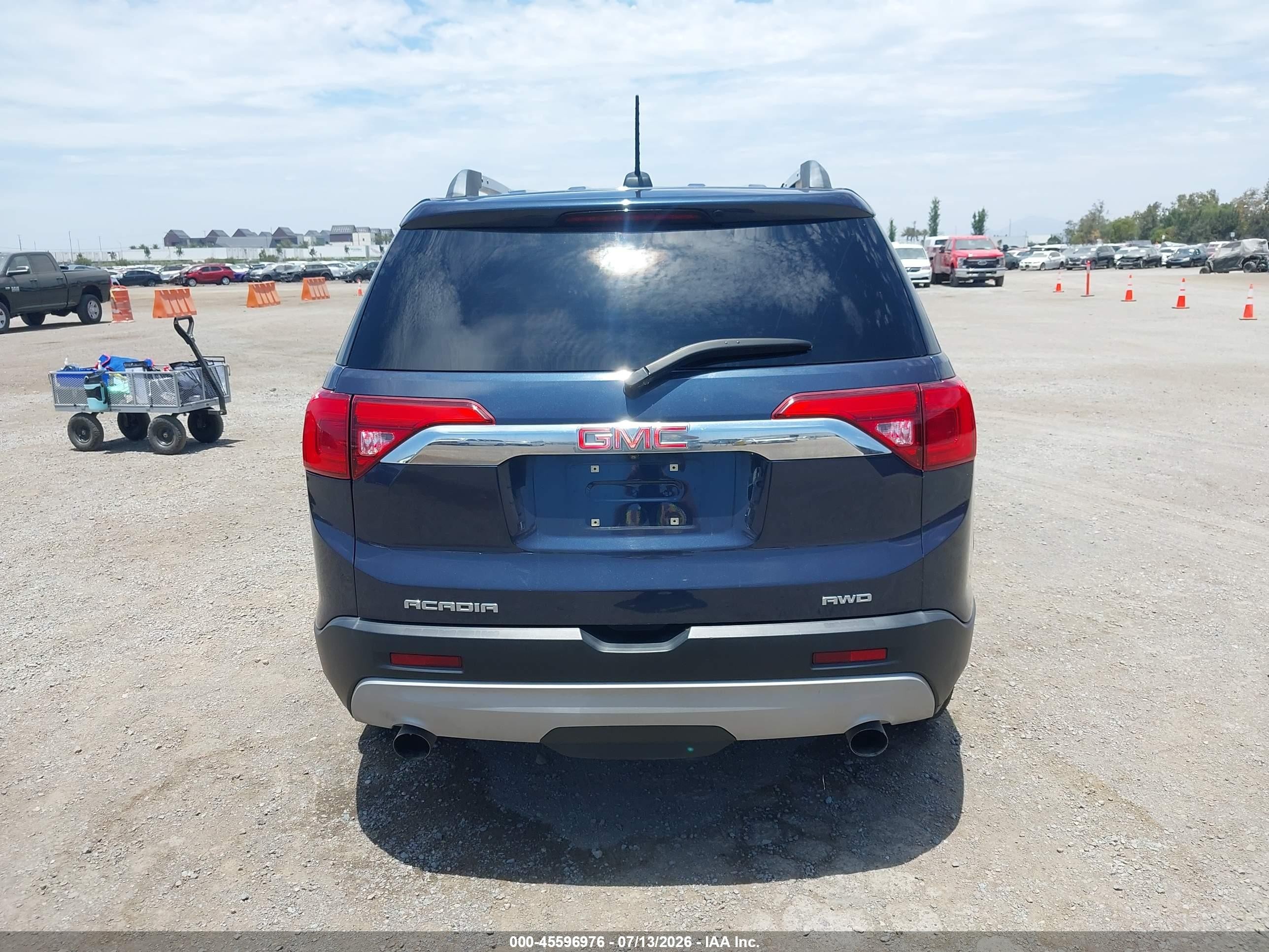 2018 Gmc Acadia Sle-2 Blue vin: 1GKKNSLS0JZ233686