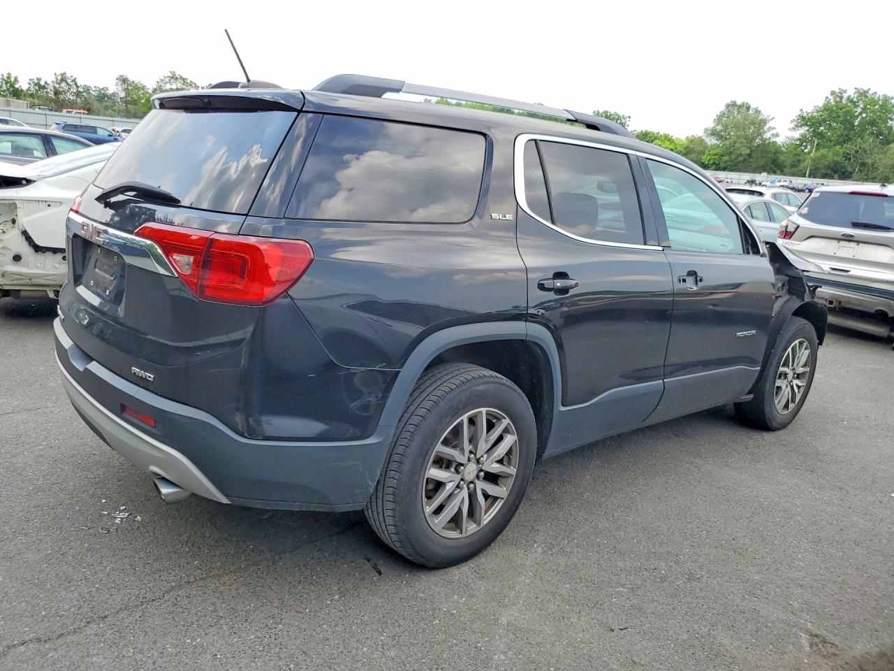 2017 Gmc Acadia Sle Black vin: 1GKKNSLS2HZ234347