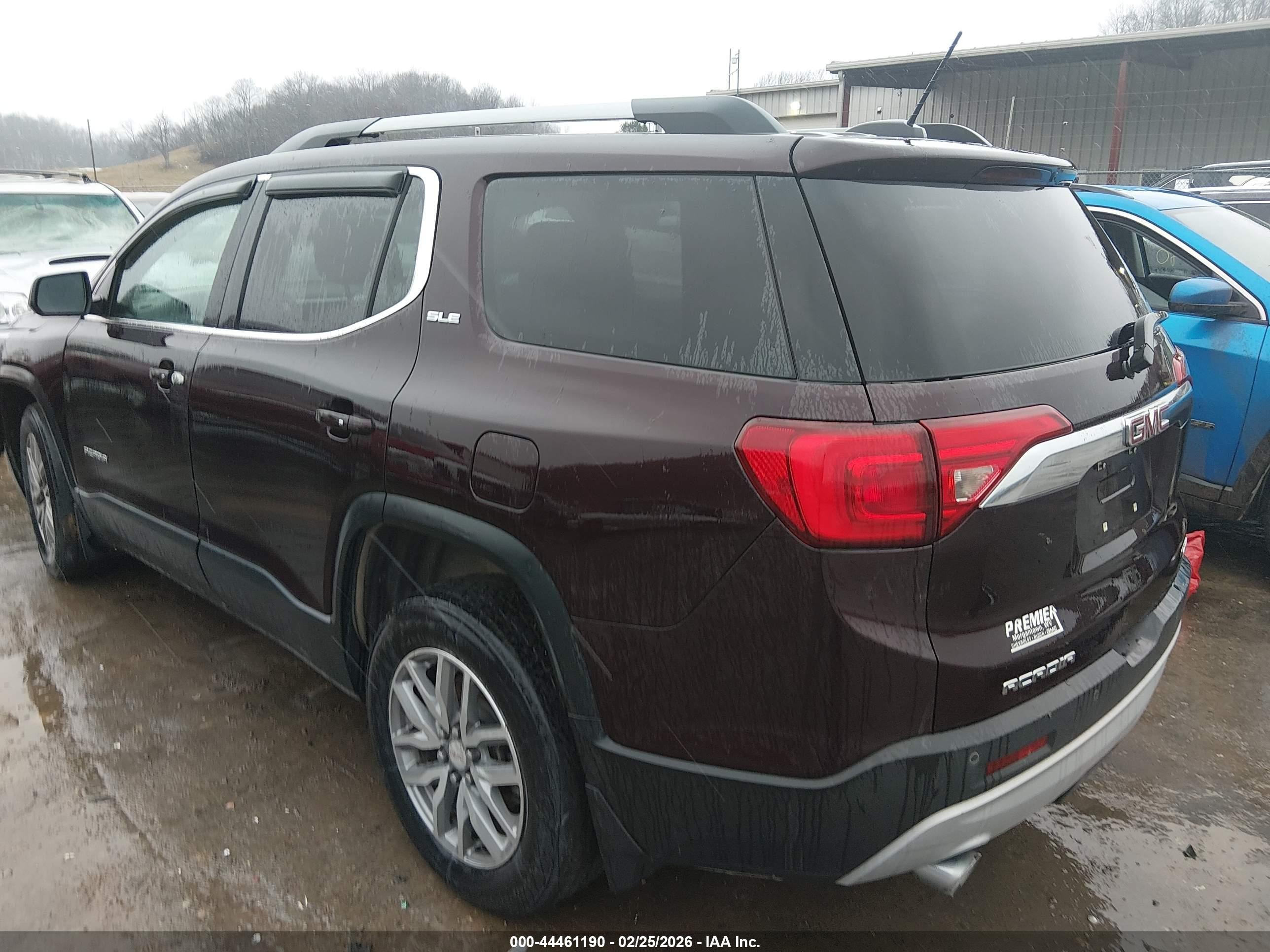 2018 Gmc Acadia Sle-2 Purple vin: 1GKKNSLS3JZ198996