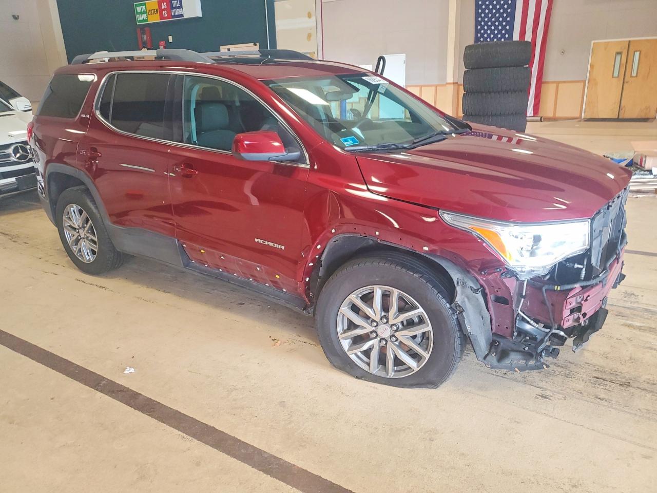 2017 Gmc Acadia Sle Red vin: 1GKKNSLS5HZ149437