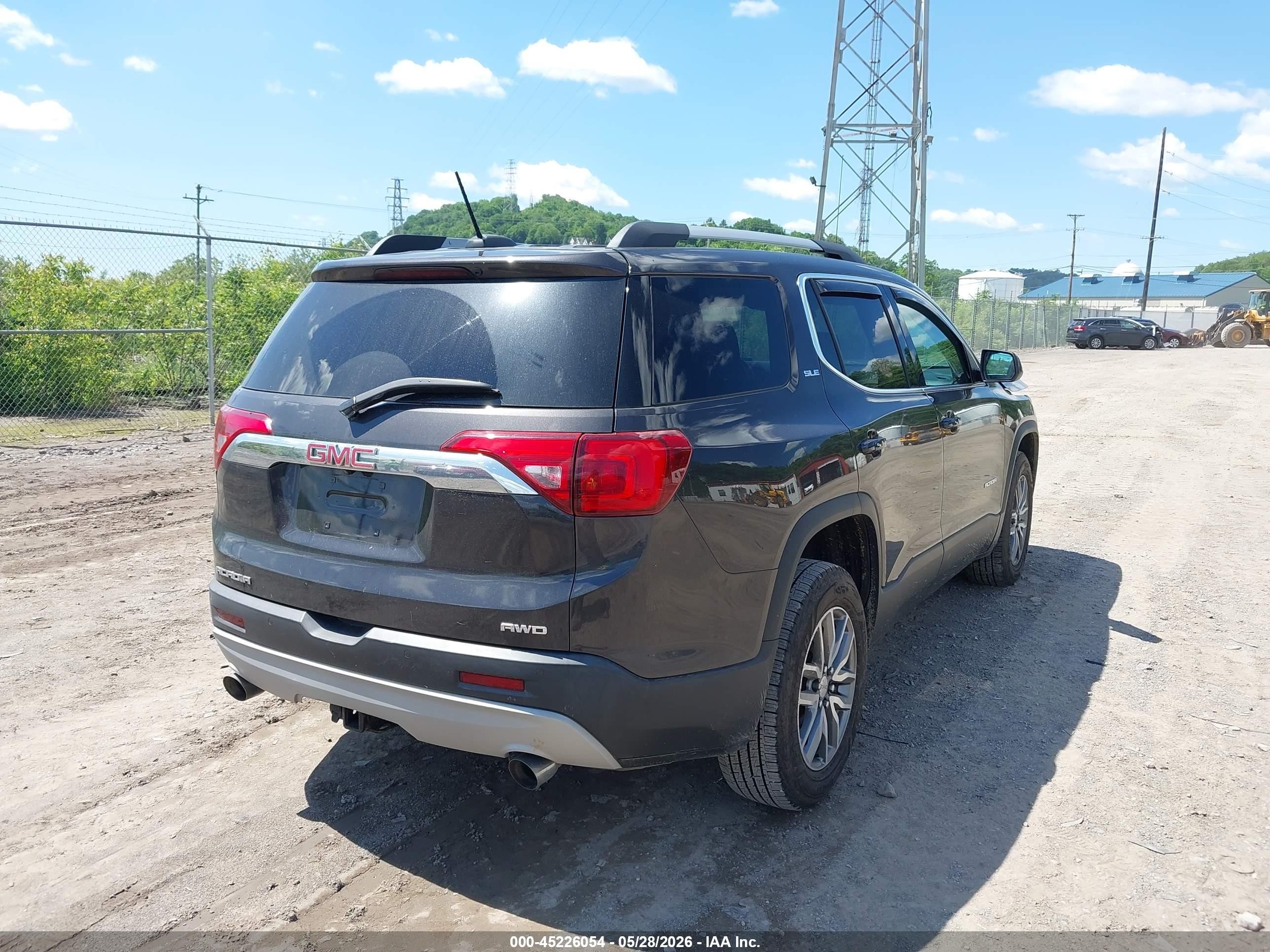 2018 Gmc Acadia Sle-2 Gray vin: 1GKKNSLS6JZ121474