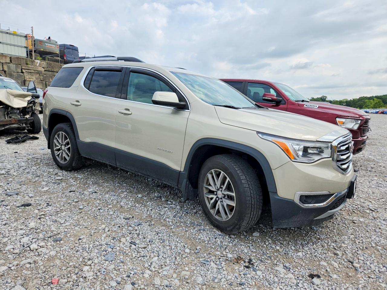 2017 Gmc Acadia Sle Бежевый vin: 1GKKNSLS7HZ138875