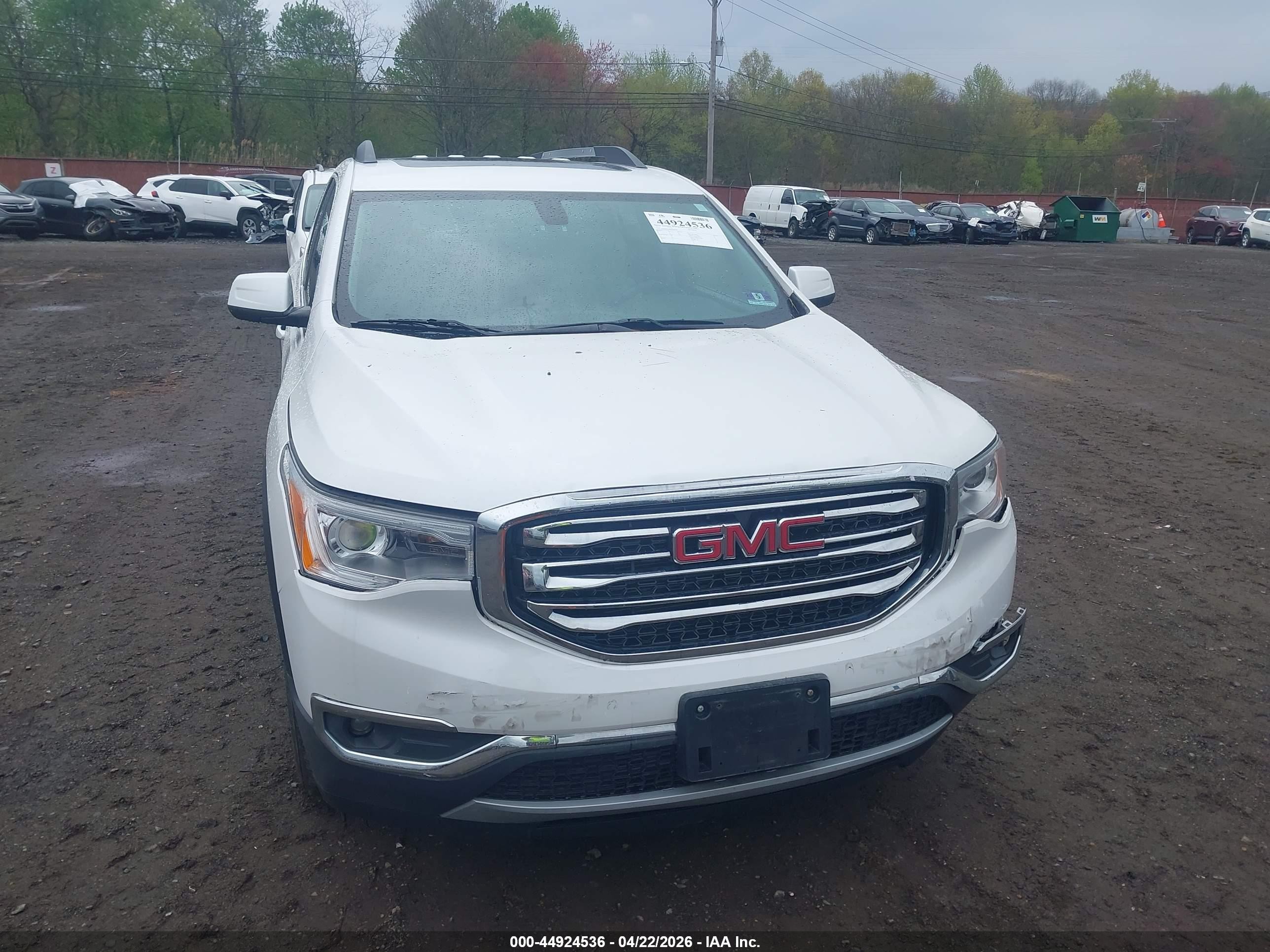2017 Gmc Acadia Slt-1 Белый vin: 1GKKNULS4HZ230778