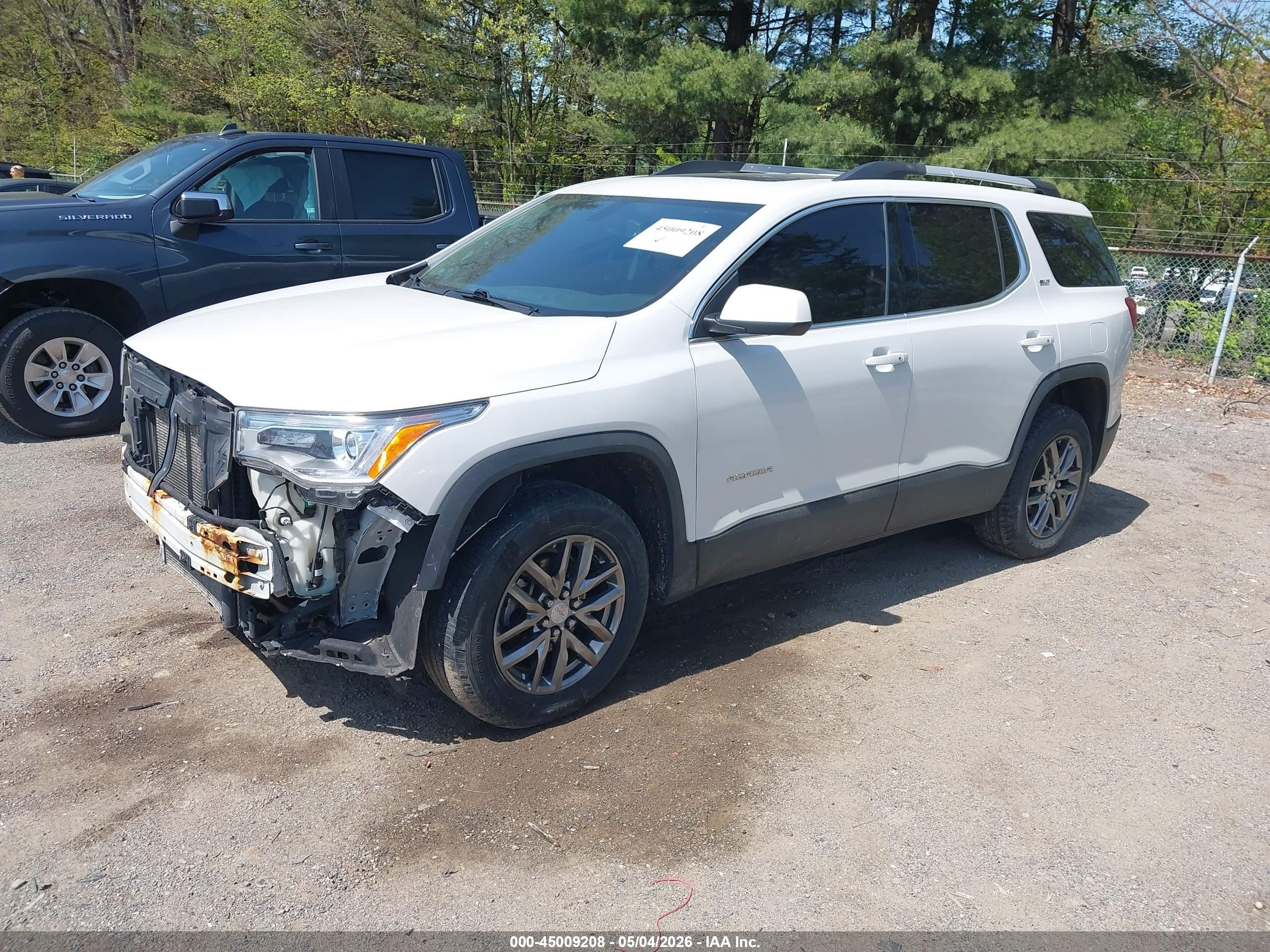 2017 Gmc Acadia Slt-1 White vin: 1GKKNULS8HZ286237