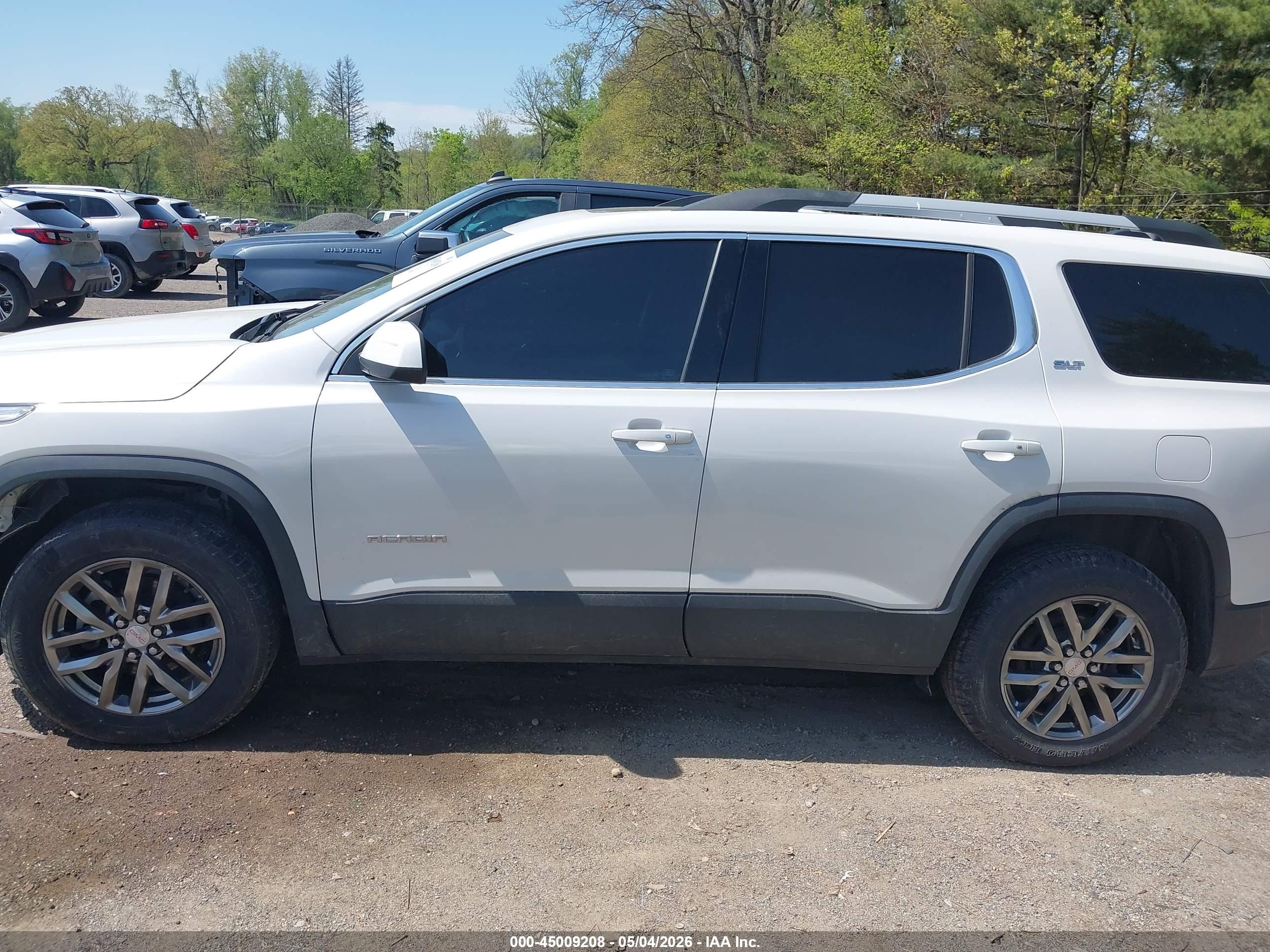 2017 Gmc Acadia Slt-1 White vin: 1GKKNULS8HZ286237